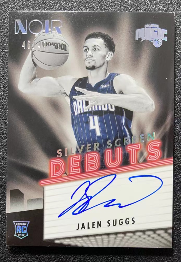 2021 22 Panini Noir Jalen Suggs Rc 诺尔 新秀rc 魔术 杰伦萨格斯 首秀签字 49编【yxc】12【超