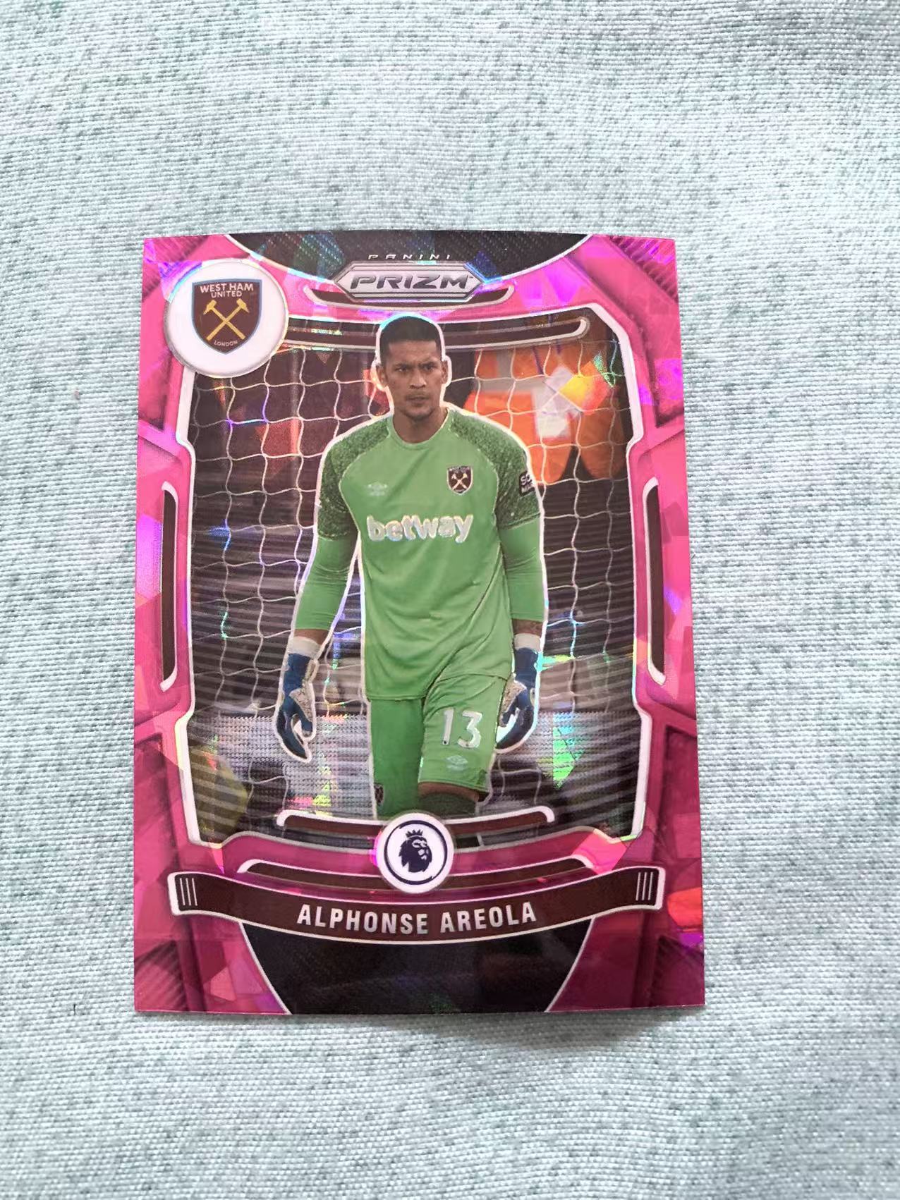 2021-22 Panini Prizm Alphonse Areola 阿雷奥拉 粉碎冰 折射 实卡精美 西汉姆联 锤子帮 门将 旺旺