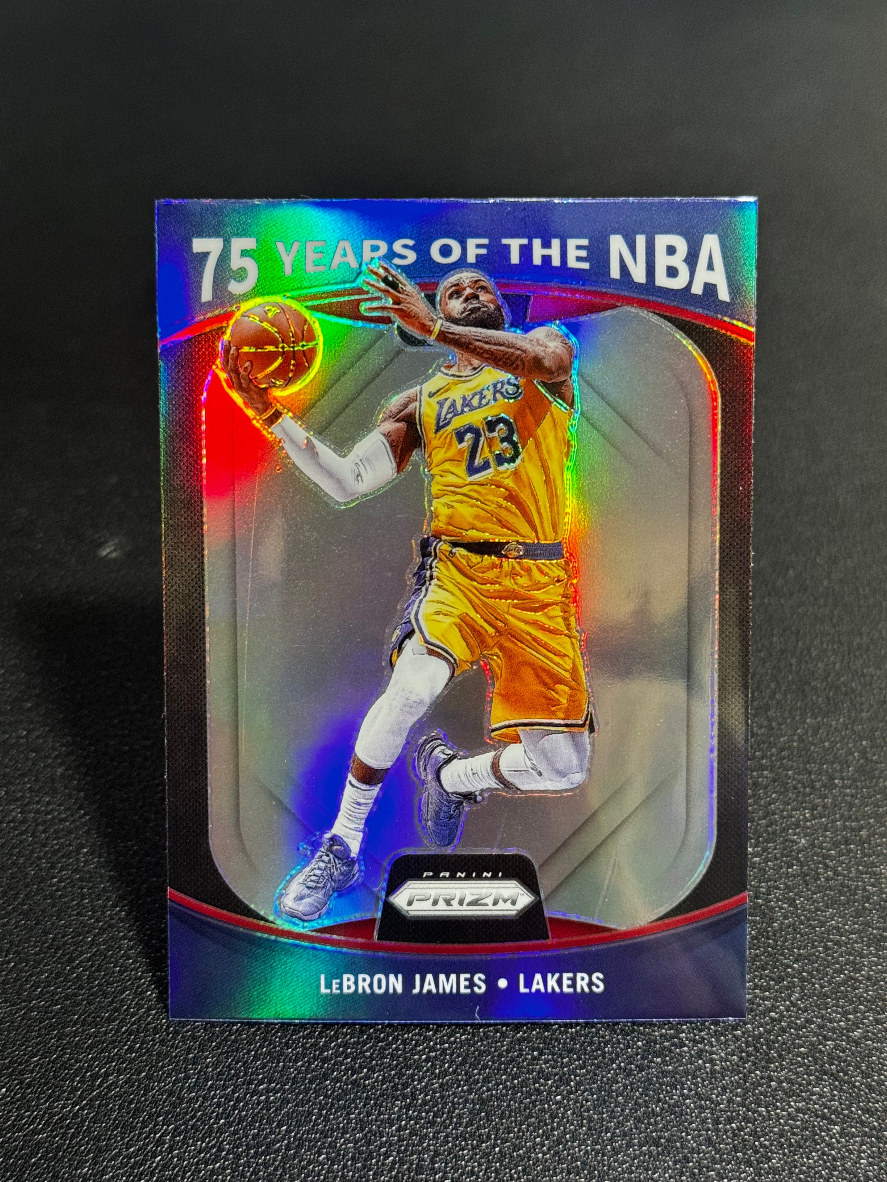 2021-22 Panini Prizm NBA75 周年 银折 湖人 勒布朗・詹姆斯 LeBron James 潜力无限 LWOY