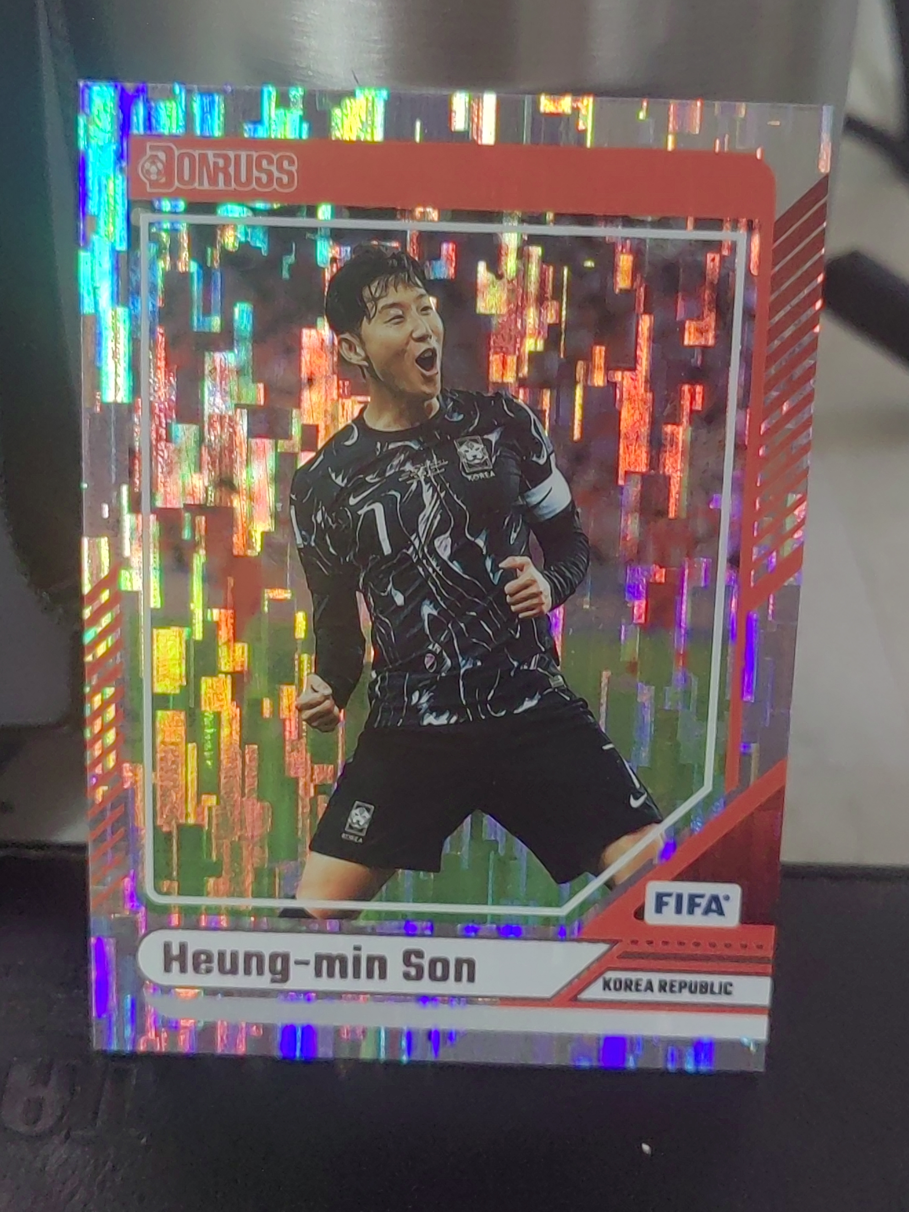 2024-25 Panini Donruss Heung-Min Son 杜蕾斯 FIFA 孙兴慜 折射 亚洲之光 韩国 托特纳姆热刺 足 白边白角 不保卡品 卡品如图
