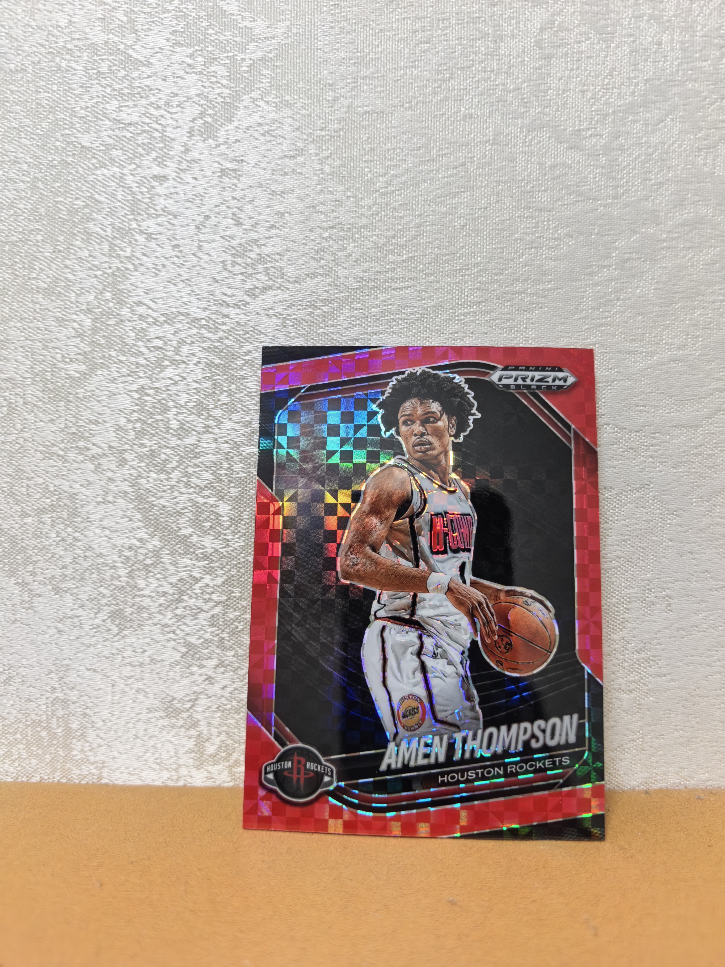 2024-25 Panini Prizm Amen Thompson 火箭 新秀次年 阿门 汤普森 75编棋盘折 卡品如图 收藏必备!
