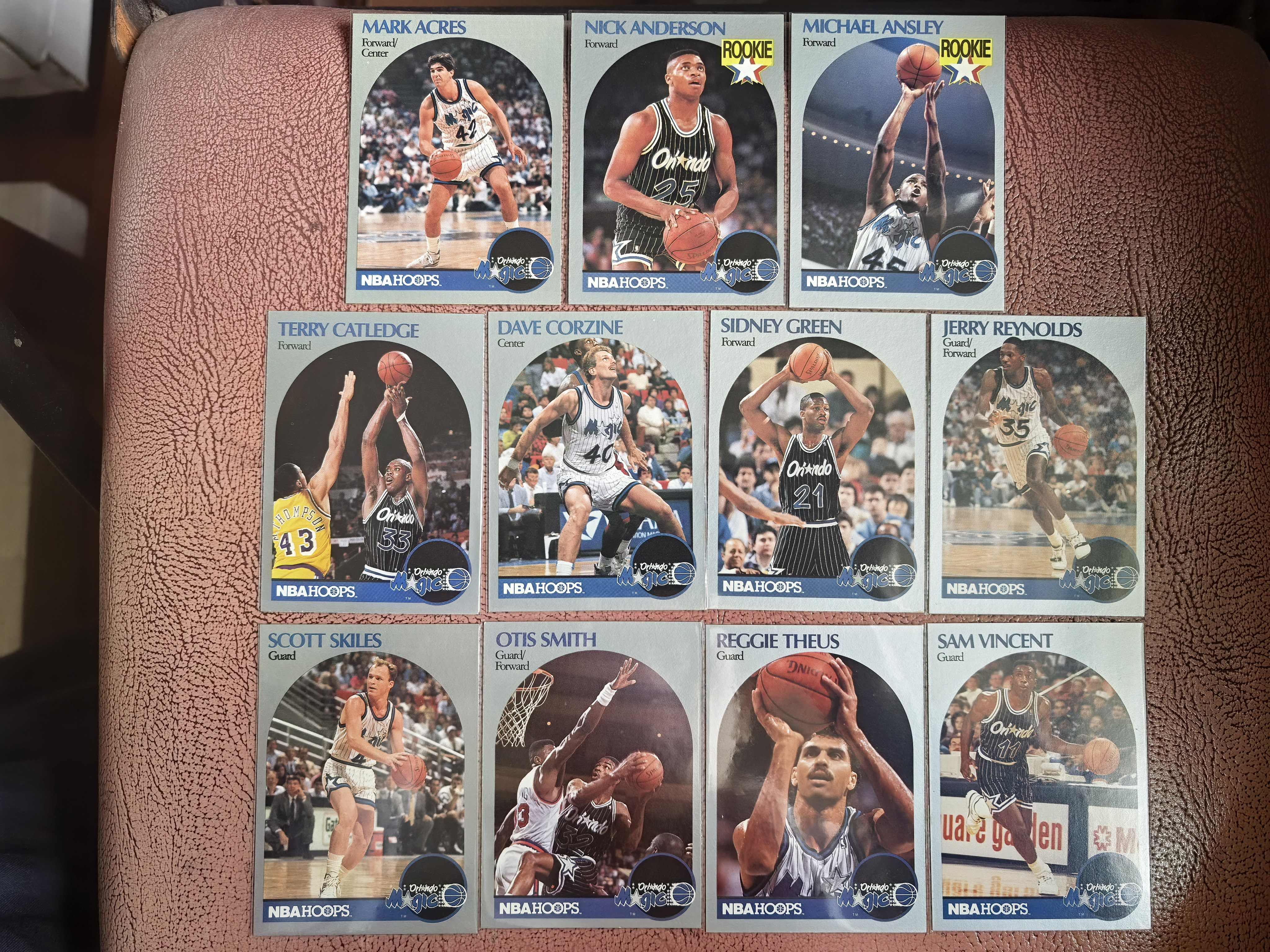 1990-91 NBA Hoops Orlando Magic Base Set