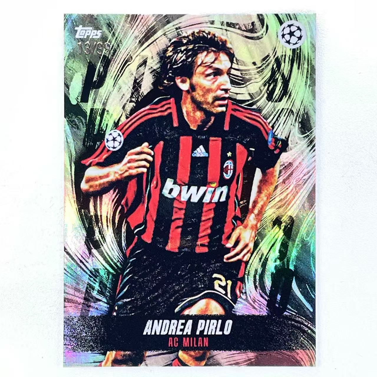X 2021-22 Topps Jude Bellingham Platinum Andrea Pirlo 安德烈亚 皮尔洛 睡皮 意大利 尤文图斯 欧冠贝林厄姆白金盒 99编 银折 折射 轻印如图 美#