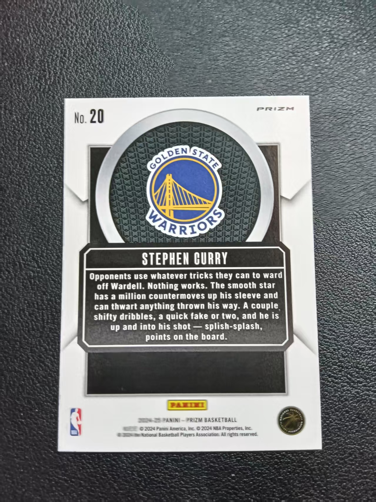 2024 Panini Prizm Stephen Curry PZ 勇士 斯蒂芬 库里 特卡 银折 折射 卡品如图