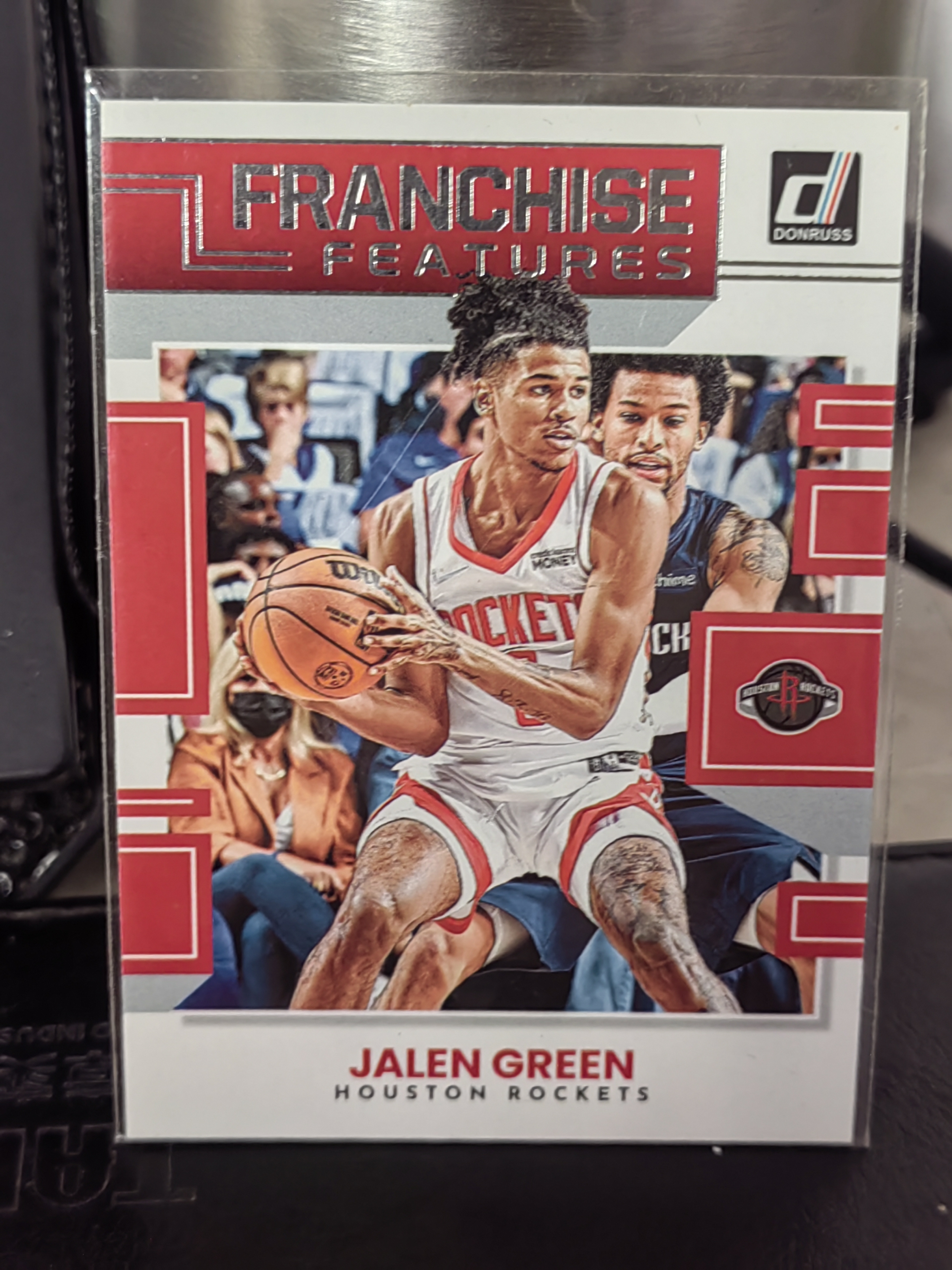 2022-23 Panini Donruss Jalen Green 杜蕾斯 杰伦 格林 火箭 FRANCHISE FEATURES 球队核心特征 基石球员 特卡 篮 白边白角 不保卡品 卡品如图