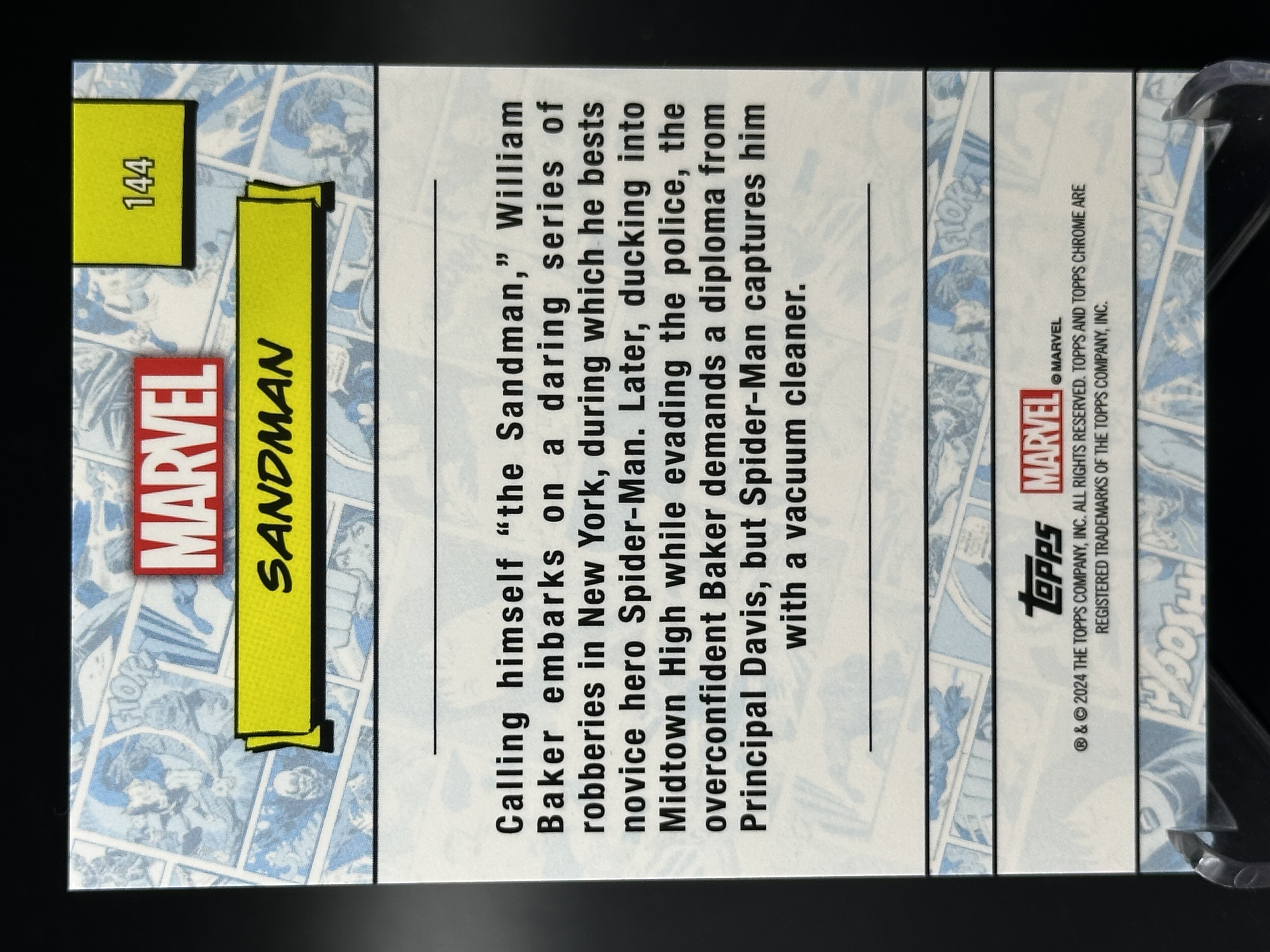 2023 Topps Marvel (MCU) sandman 【小黄拍卖】漫威 tc 沙人 银折 366/399编「SHM」