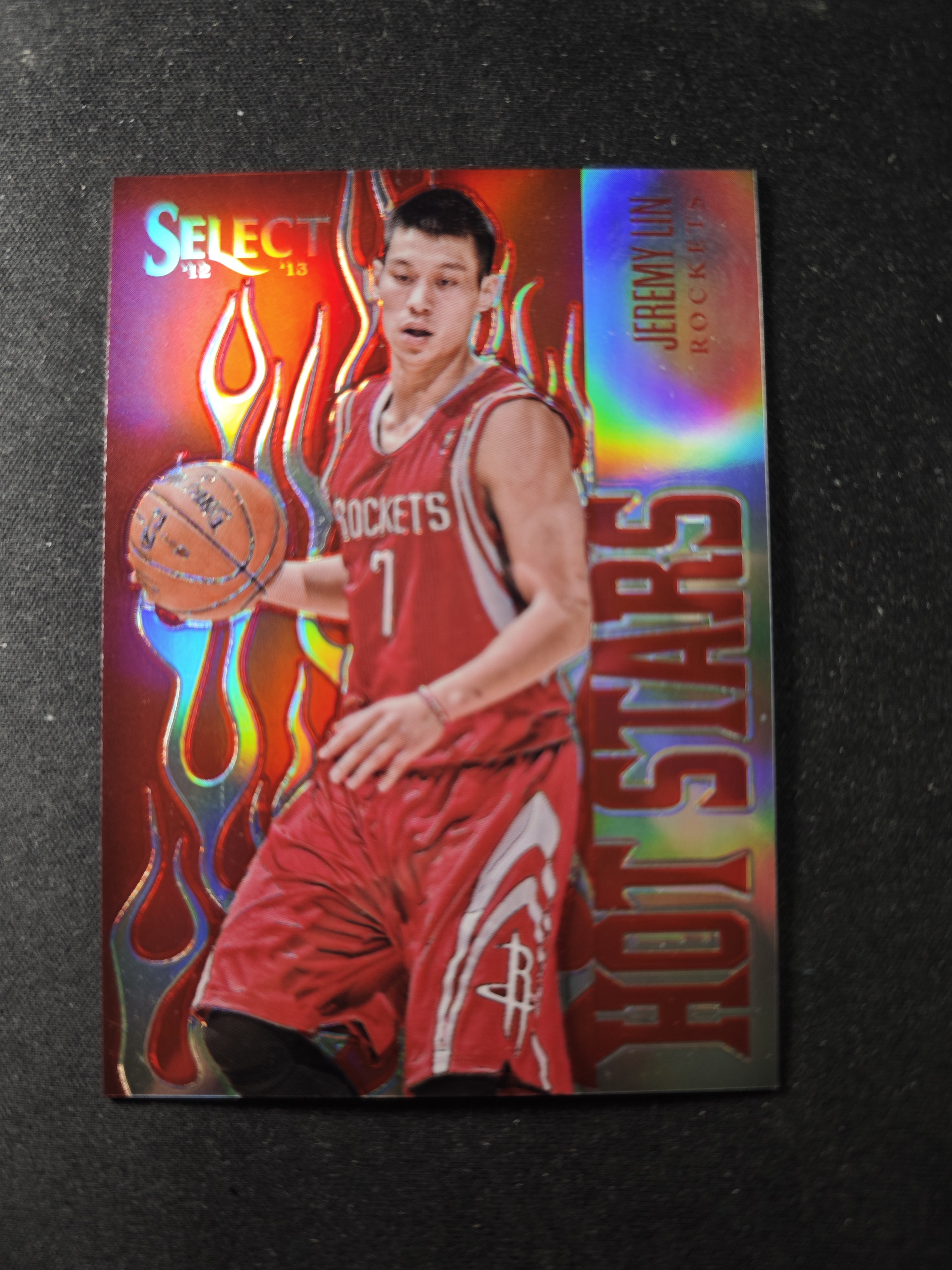 【蛤蟆特卖】SHI 林书豪 林疯狂 华人之光 2012-13 PANINI SELECT系列 Hot Stars 火焰特卡 经典折射 限量25编 超级漂亮 稀有好卡 卡品如图 专收必备!