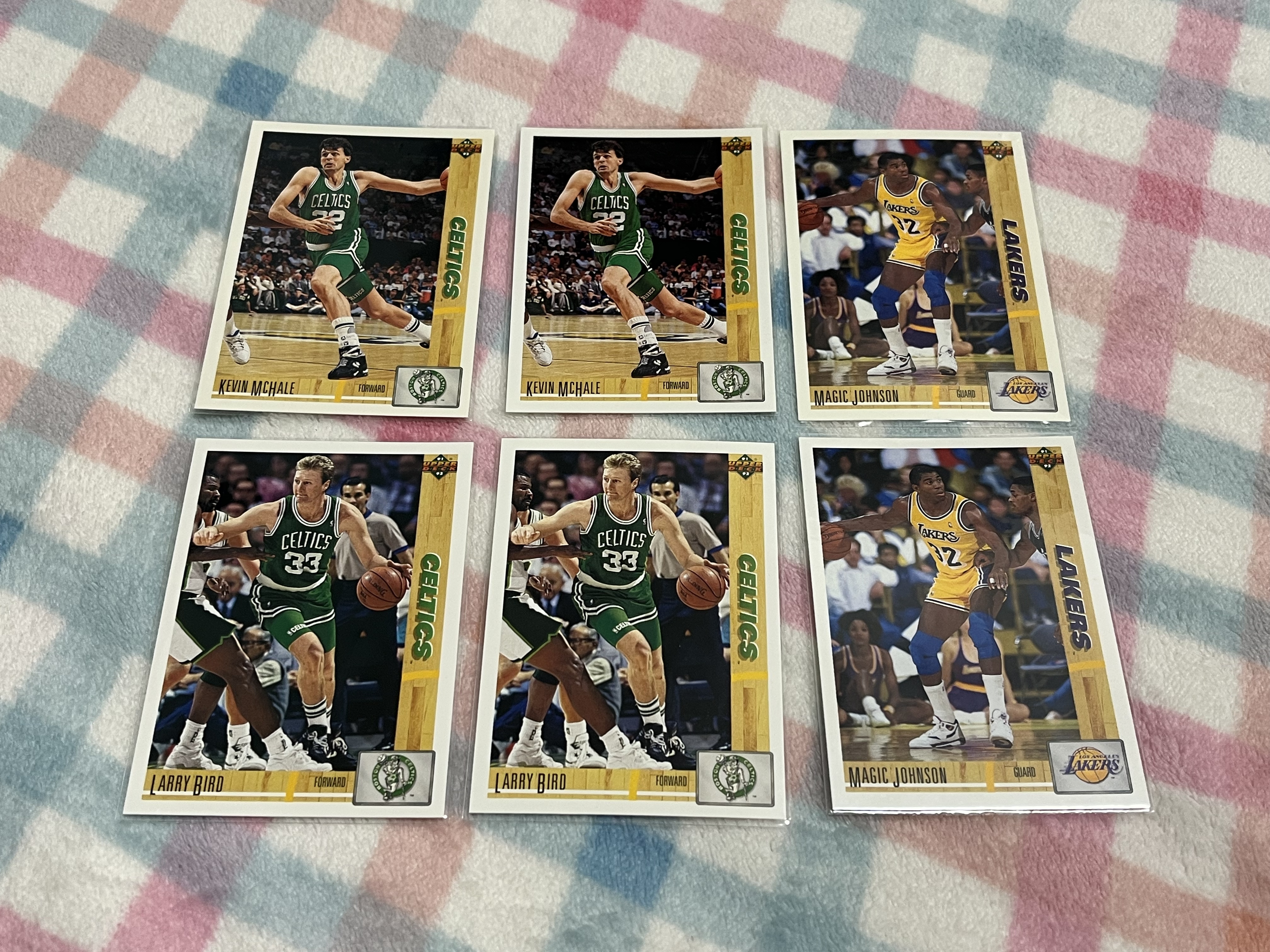 1992 Upper Deck UD 27张打包 拉里伯德 魔术师约翰逊 尤因 詹姆斯沃西 斯托克顿 摩西马龙 巴克利 皮蓬 罗德曼等【老人 老卡 老特】#792