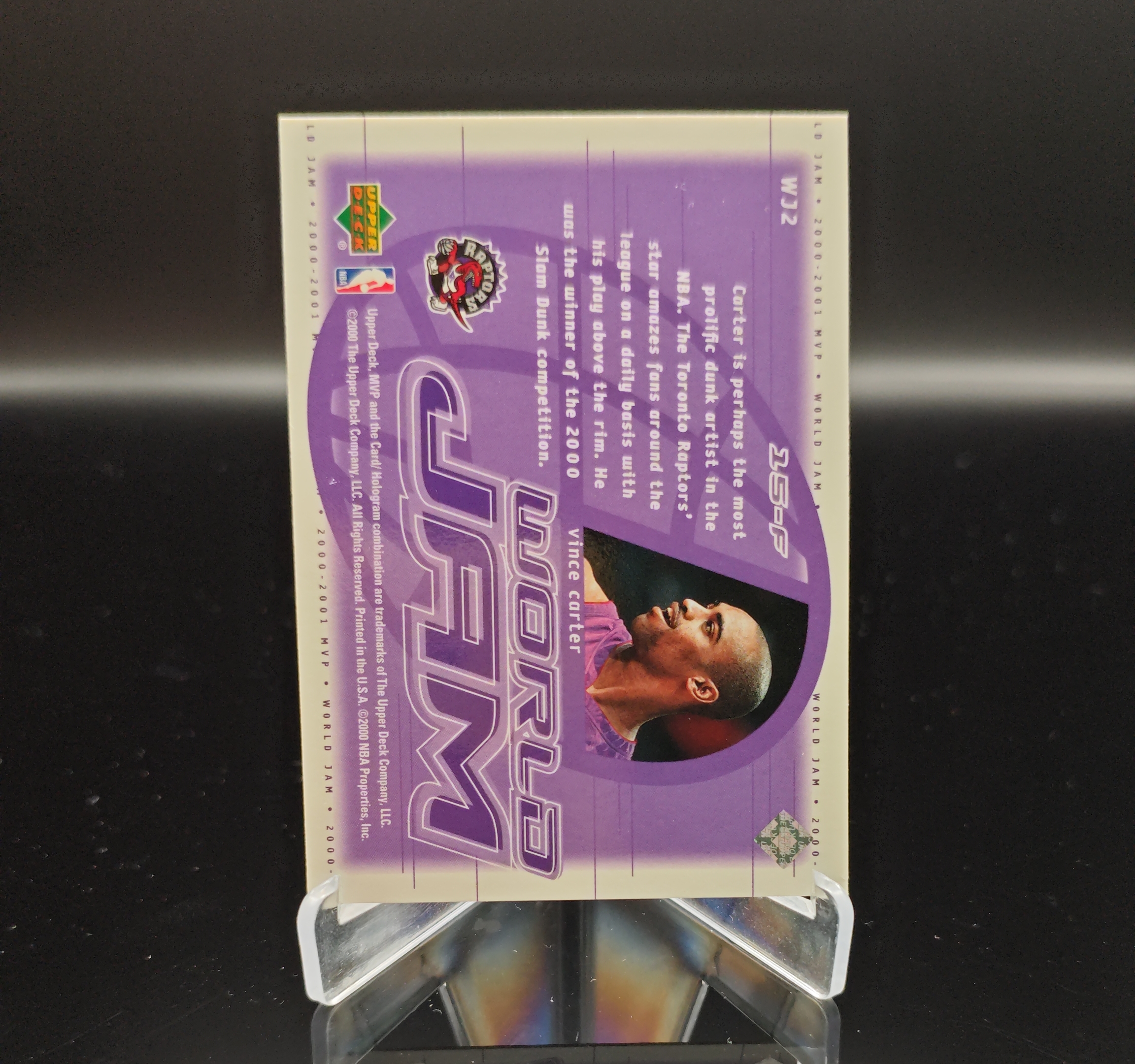 2000 Upper Deck MVP Vince Carter #WJ2 文斯卡特 ufo 加拿大飞人 扣篮王 多伦多猛龙 卡品如图