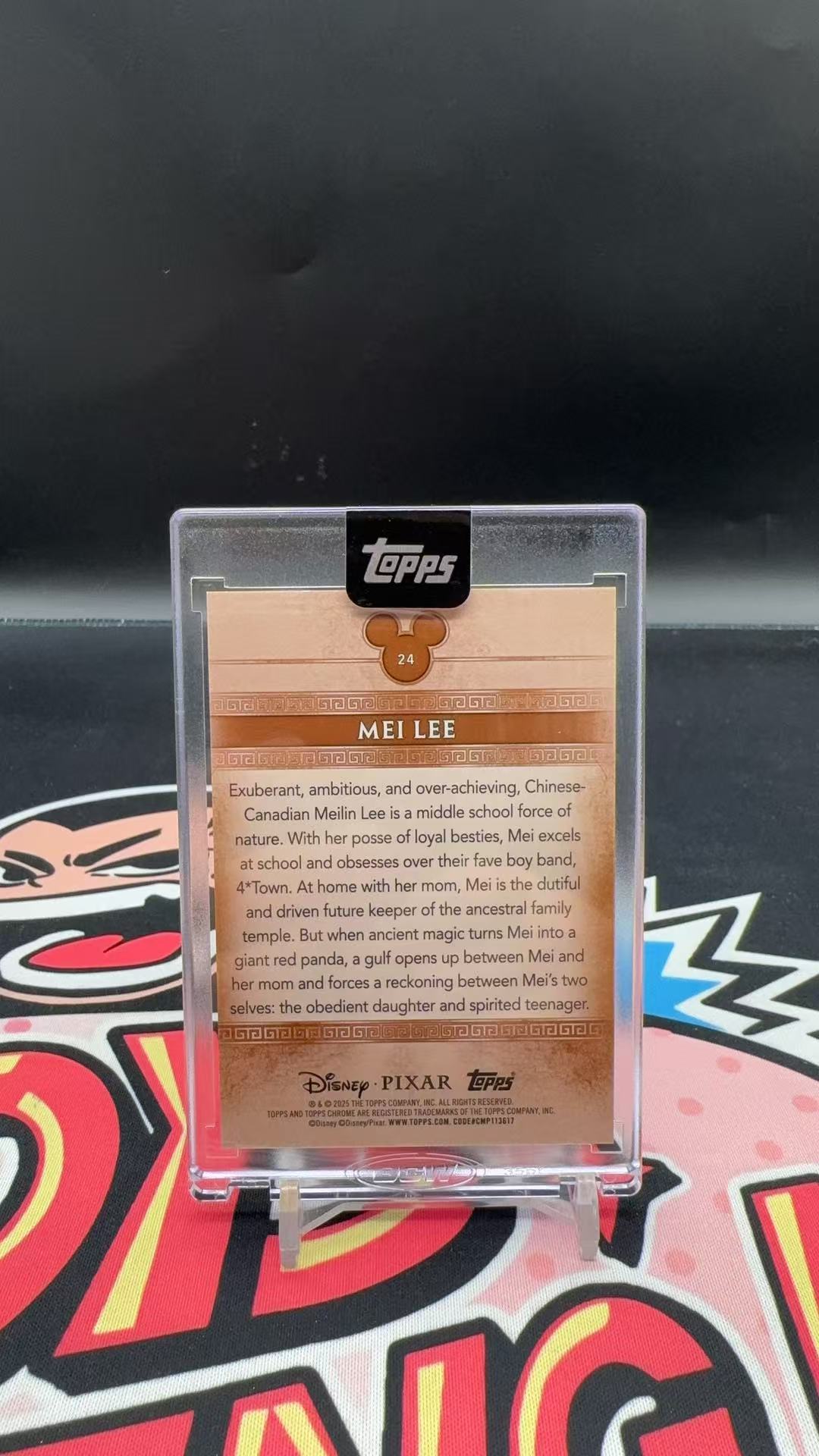 【玩具坑】2025 Topps Disney Mint 迪士尼 TC 皮克斯经典 chrome 波纹折 100编 李梅 原封转