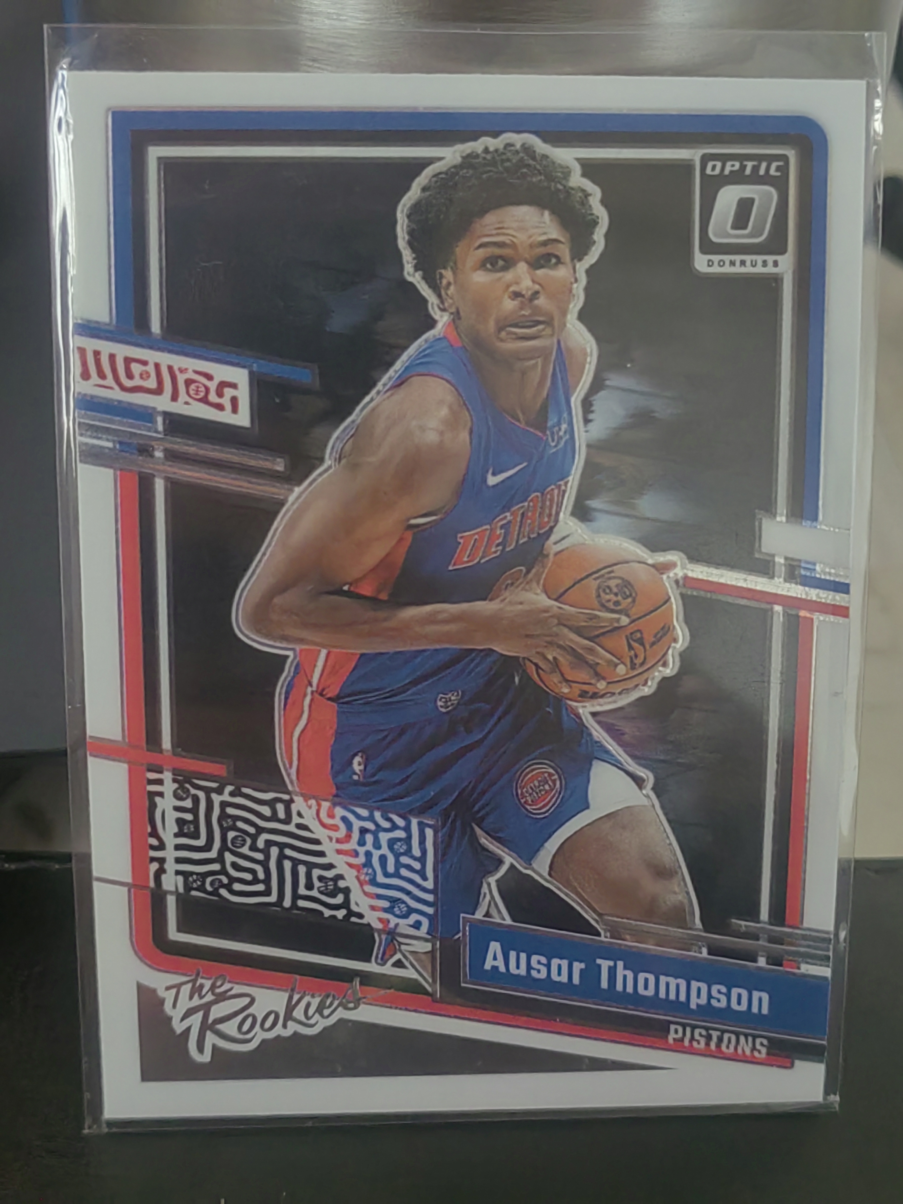 2023-24 Panini Donruss Optic Ausar Thompson RC OP 新秀 RC 奥萨尔 汤普森 活塞 进攻 篮 白边白角 不保卡品 卡品如图