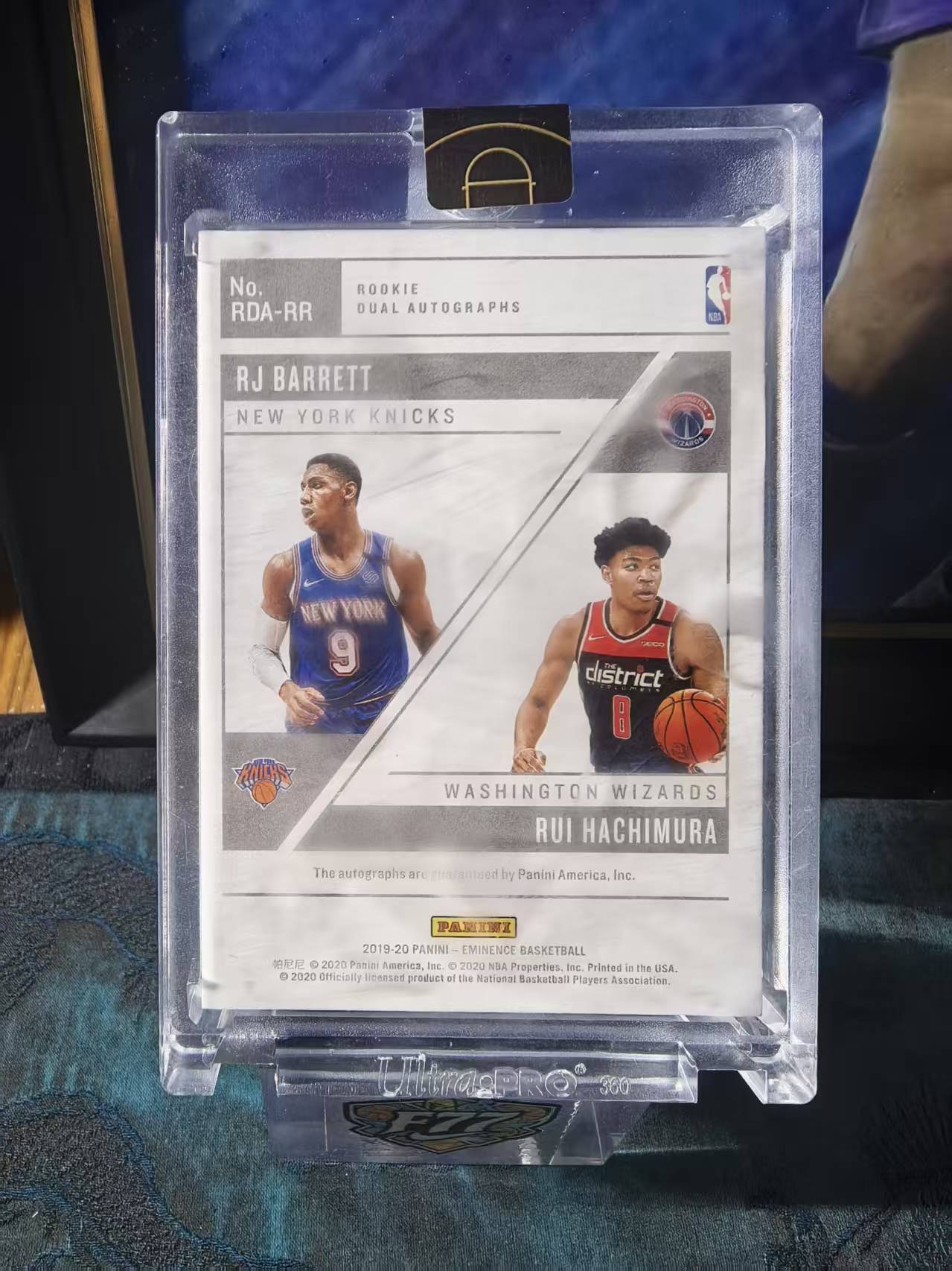 2019-20 Panini Eminence R.J. Barrett RC 大真金 新秀 尼克斯 RJ巴雷特 奇才 八村塁 4/5编 双人 双签 签字 卡签 金闪版 原封砖 收藏必备 叶叶