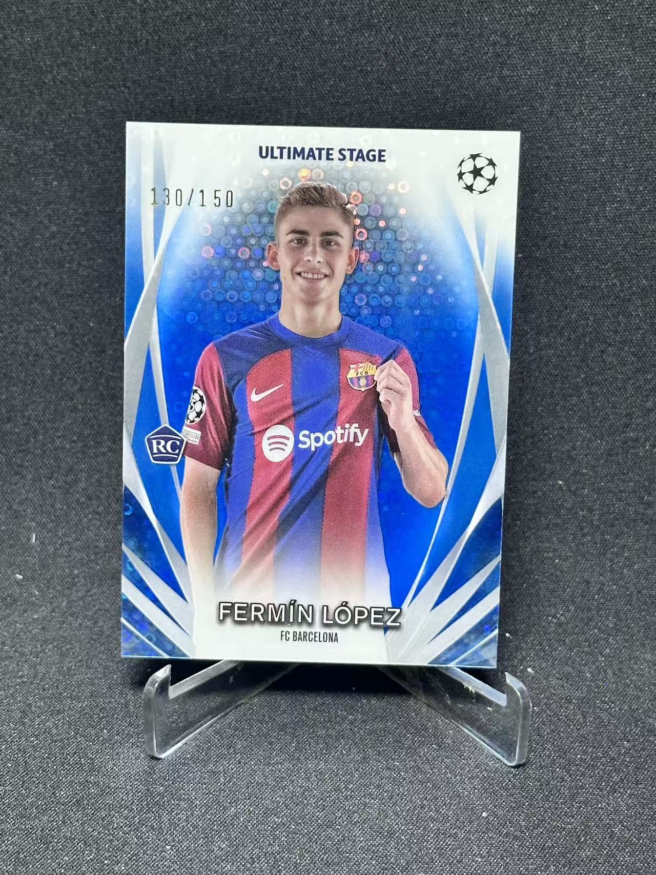 2024 Topps UEFA Champions League fermin lopez RC 【哆哆卡社】费尔明·洛佩斯 150编 欧冠 新秀 卡品如图