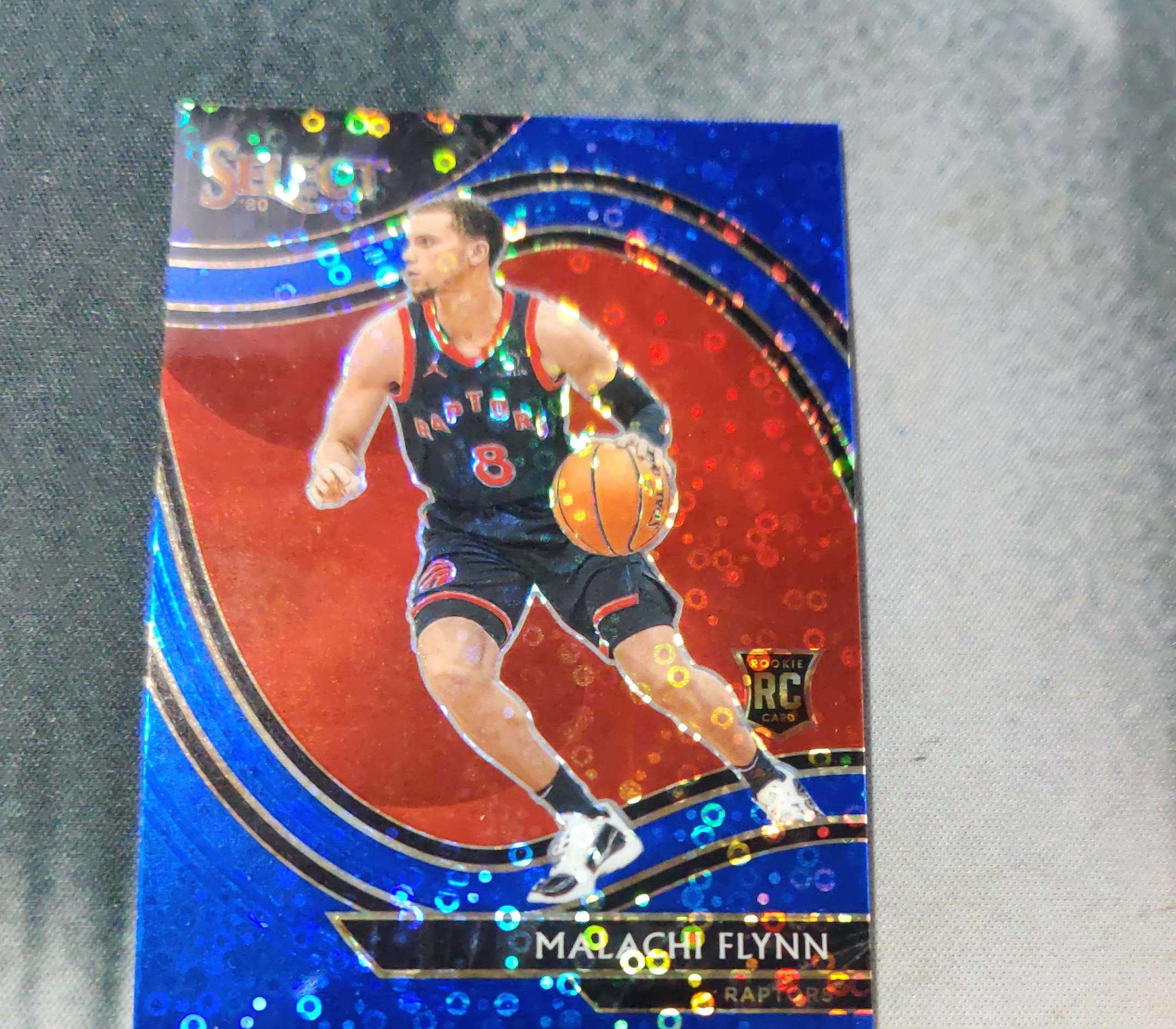 2020 Panini Select Malachi Flynn RC DQ代卖,不累计不到付!新秀年 猛龙 马拉奇弗林 50分先生 三级 蓝泡泡折 微瑕如图