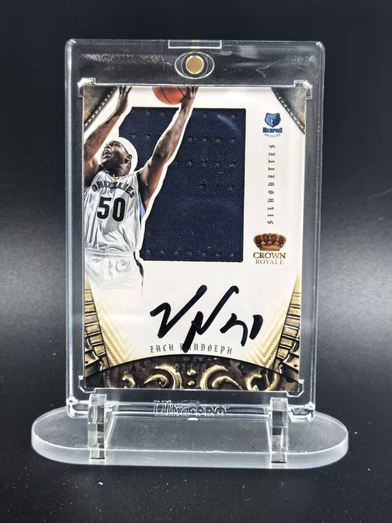 2012-13 Panini Preferred Zach Randolph #252 扎克 兰多夫 皇冠 剪影 JA 落场球衣 卡签 21/49编