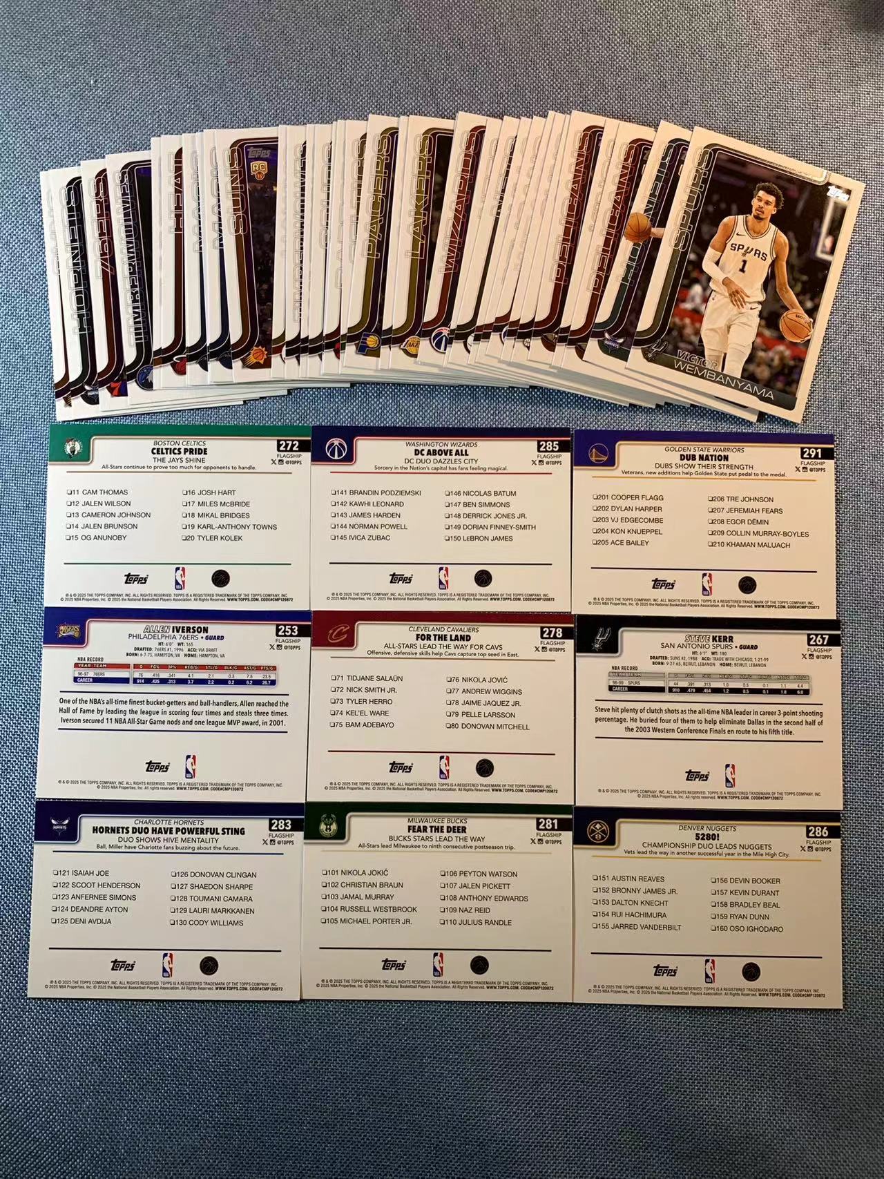 (詹叔代拍)2025-26 topps 三球鲍尔米勒双人 阿伦 字母哥 库里双人 约基奇双人等 特卡 折射 一图多张打包 顺丰寄付 i3