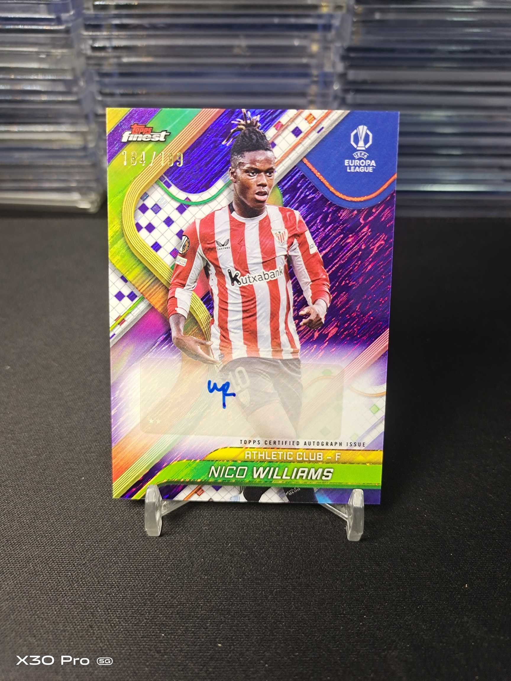 【小加速拍】尼科 威廉姆斯 199限量 签字 折射 Sign Topps 欧联 毕尔巴鄂 西班牙 Nico Williams