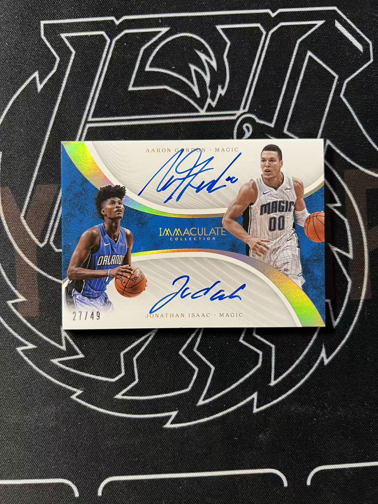 2017-18 Panini Immaculate Aaron Gordon RC 【UTF球星卡】fr4 阿隆 戈登 艾萨克 魔术 新秀 爱咪咪 49编 双人签字 卡签 瑕疵如图