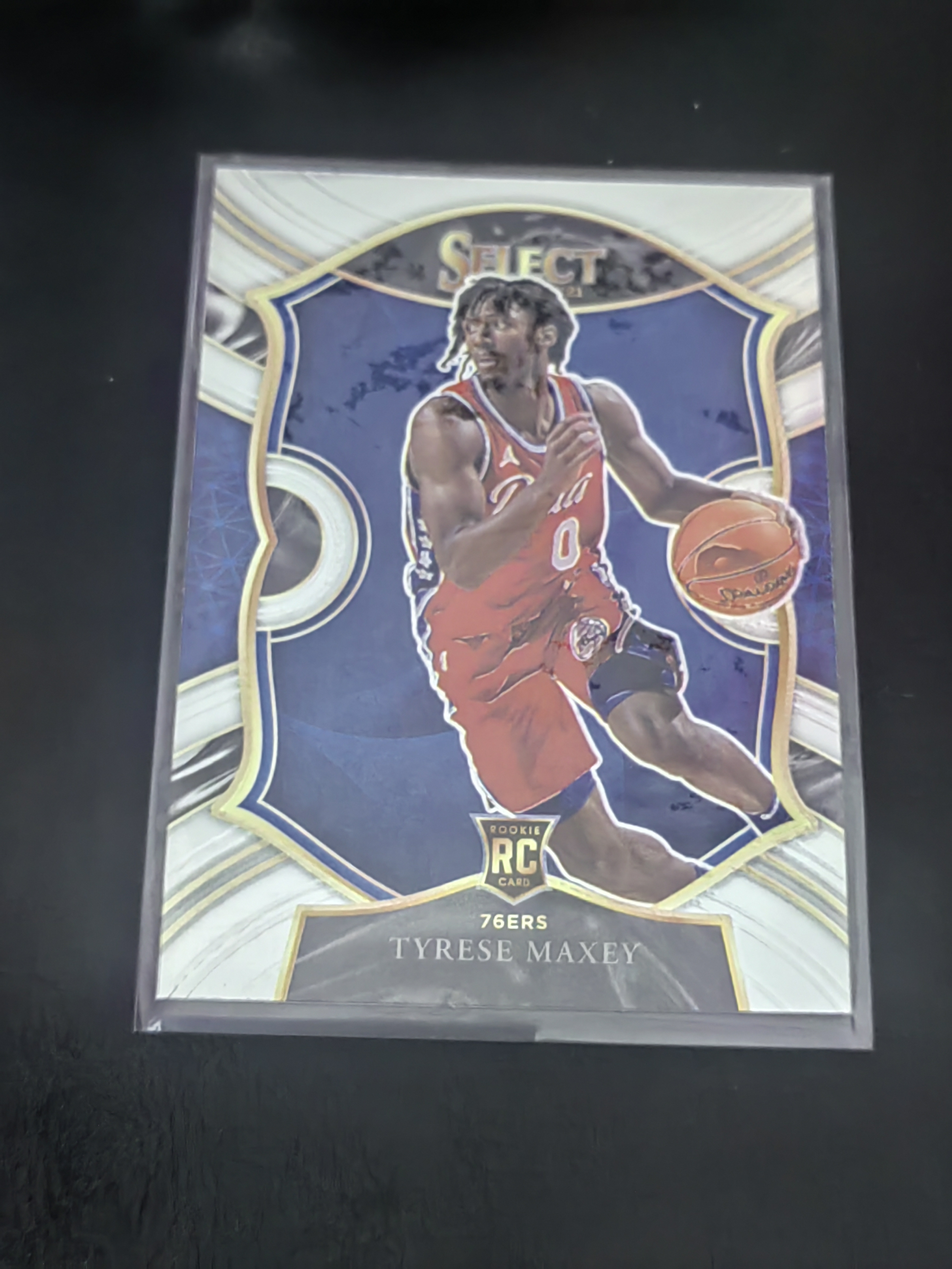 2021 Panini Select Tyrese Maxey RC SELECT 新秀 泰雷斯·马克西 76人 篮 白边白角 不保卡品 卡品如图