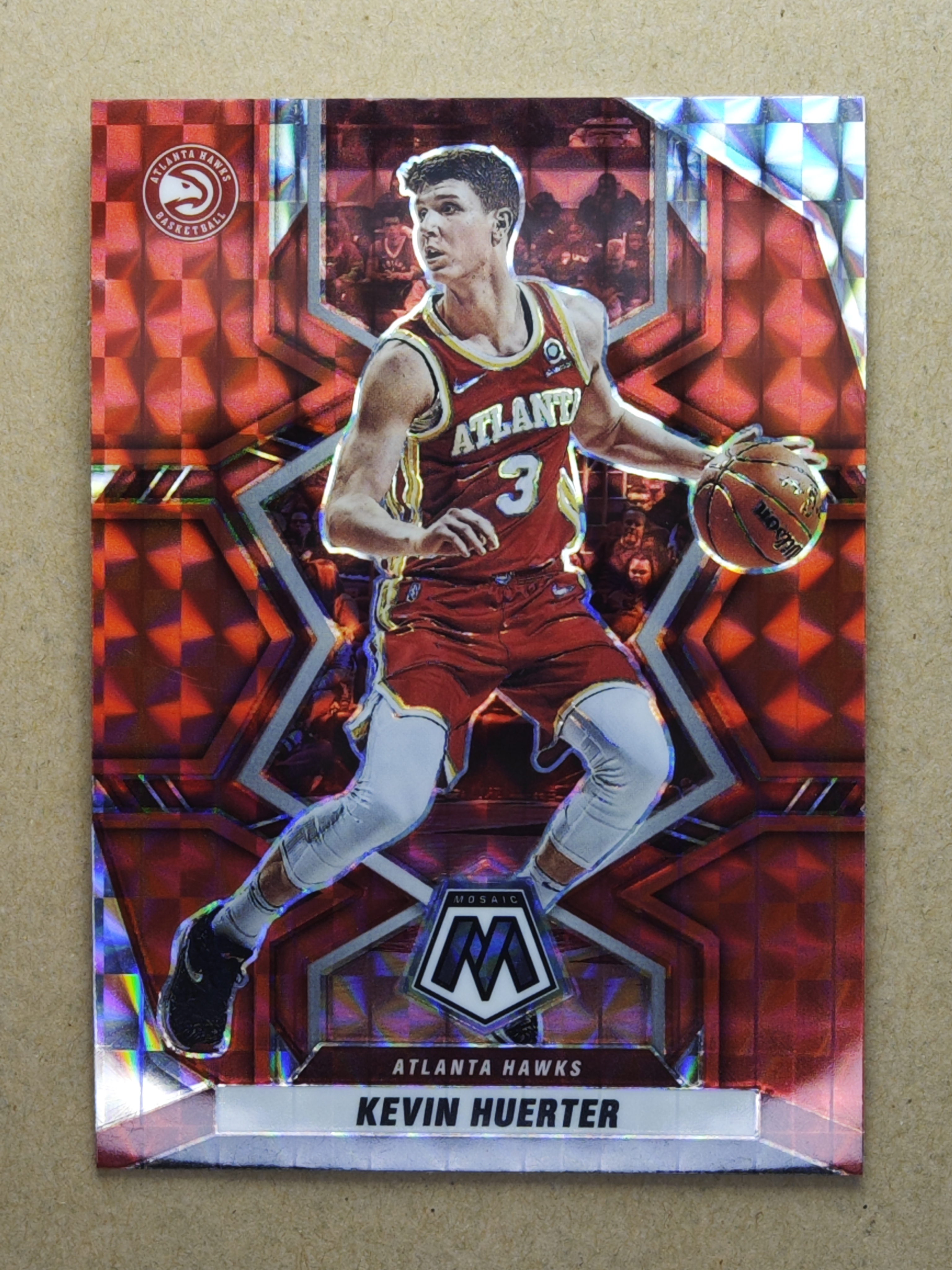 2021-22 Panini Mosaic Kevin Huerter 【影子代賣】老鷹 紅折 折射 No.96