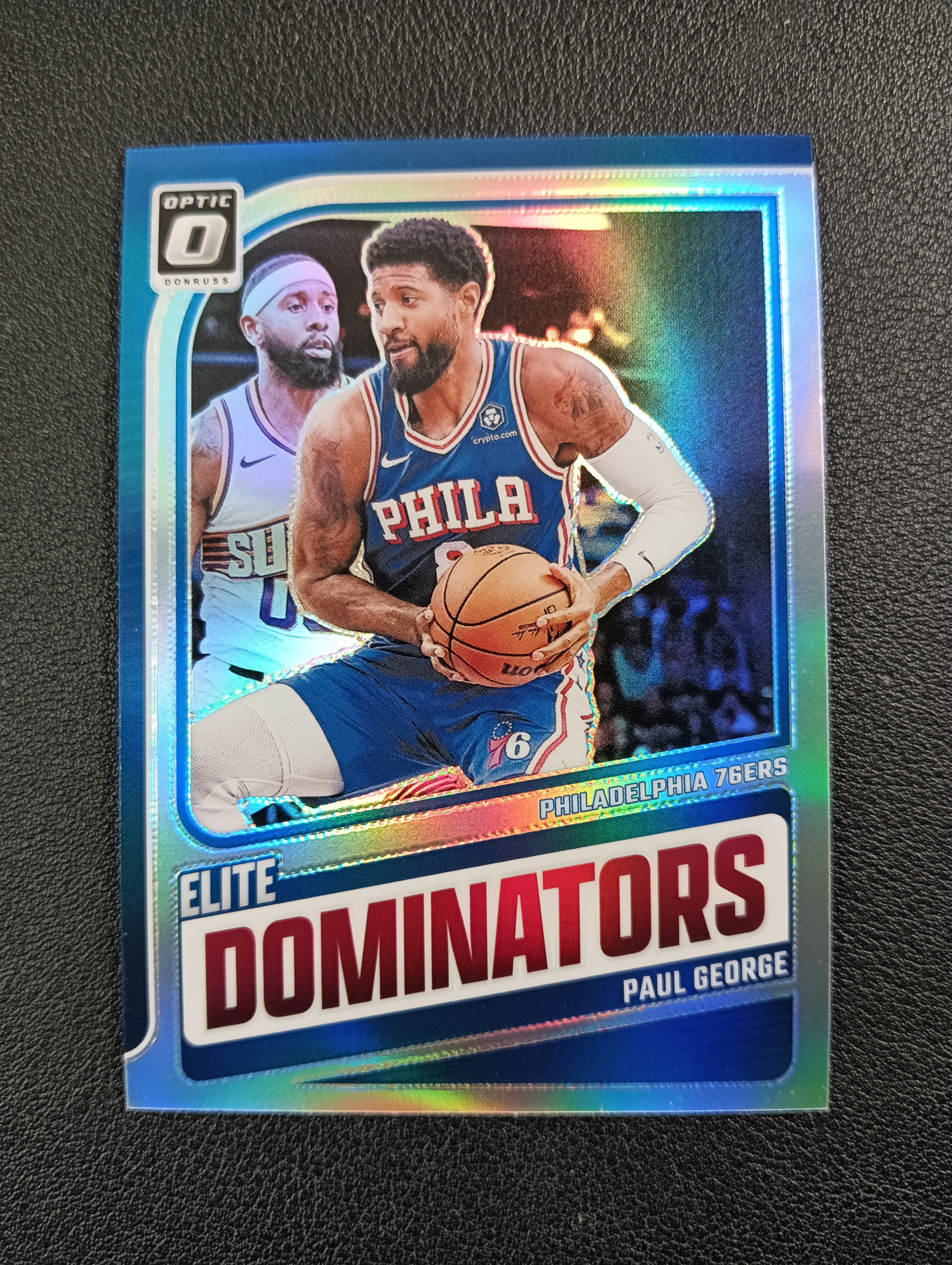 2024-25 PANINI 杜蕾斯OPTIC PAUL GEORGE 【卡仓-冰冰076】76人 保罗乔治 泡椒 银折射 DOMINATORS 统治者特卡 NO.11