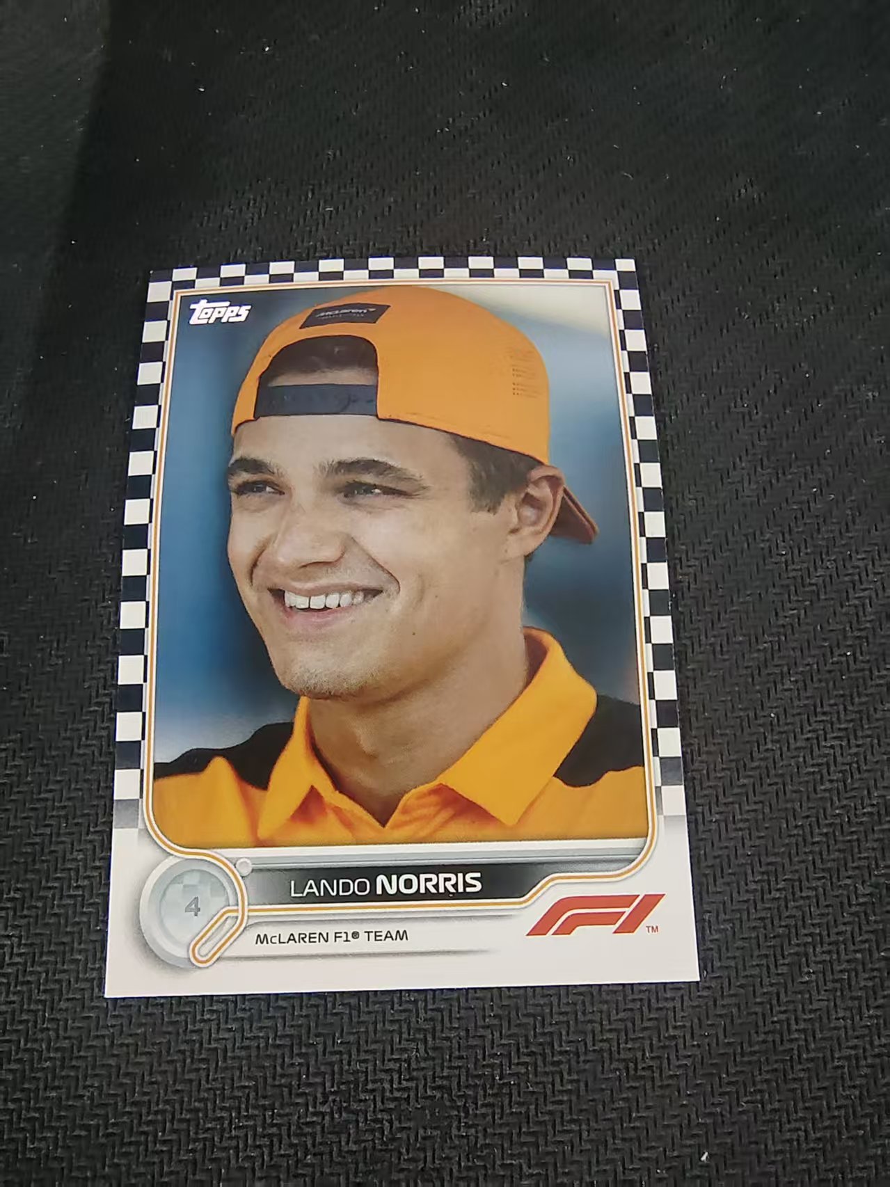 【汽水拍卖】2022 Topps Chrome F1 Lando Norris 诺里斯 迈凯伦 黑白棋盘 划痕 边角瑕疵 #34