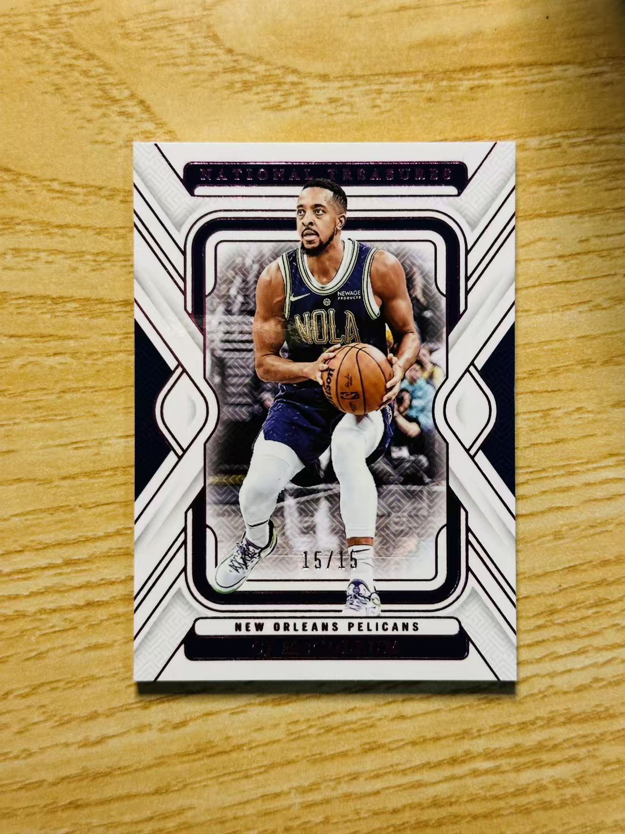 2024-25 Panini National Treasures CJ McCollum 嘿嘿代卖 国宝 CJ 麦科勒姆 15编 15/15编 尾编 低编 鹈鹕 收藏必备