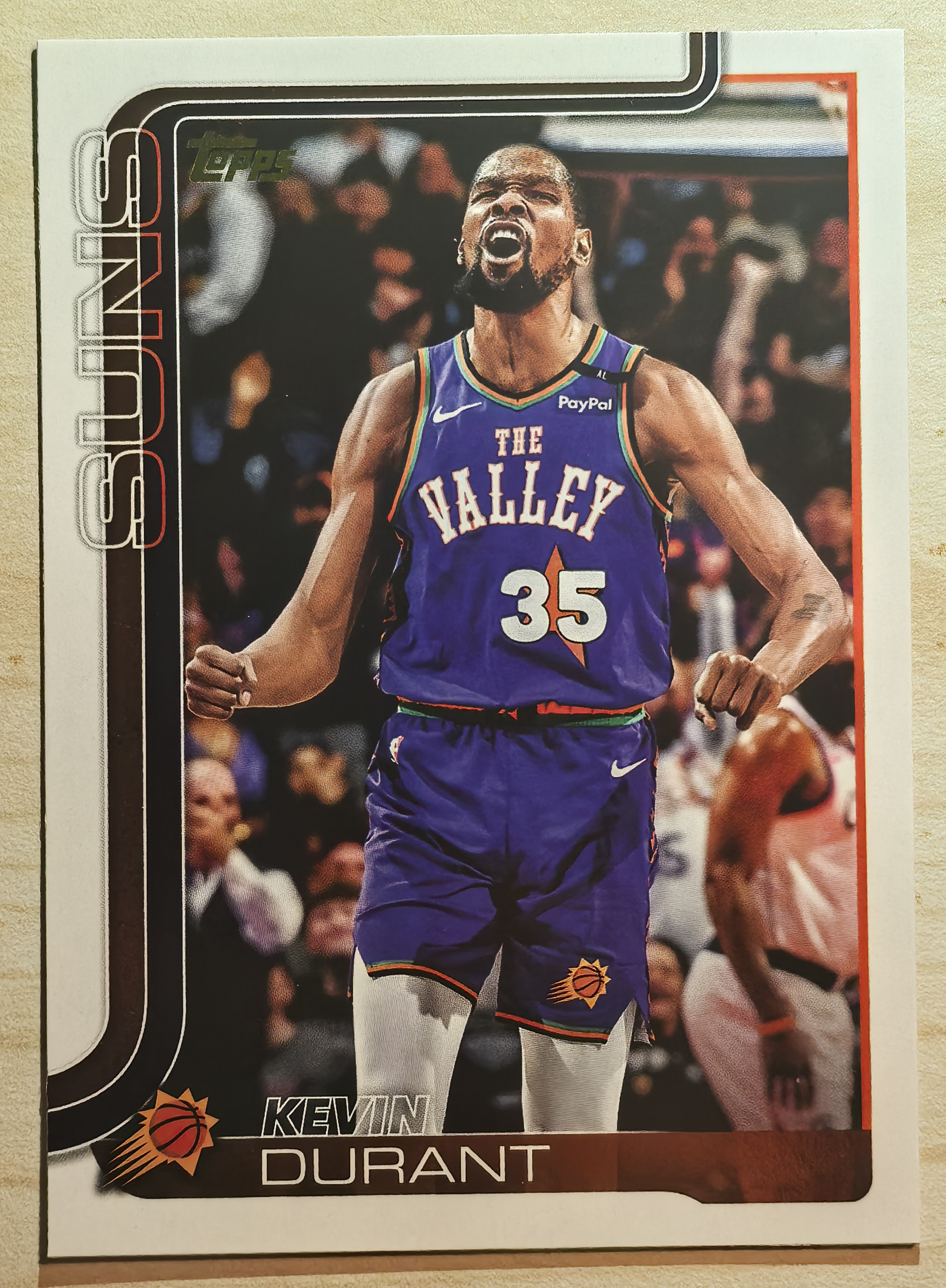 2025 Topps flagship Kevin Durant KD 凯文 杜兰特 死神 太阳队 大比例 SSP 金标 金背 变化版 怒吼选图 超帅 卡品好
