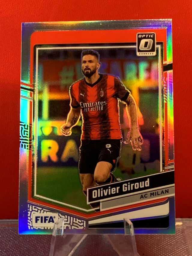 （老末代拍）E17  2023-24 Panini Donruss Olivier Giroud 奥利弗 吉鲁  AC米兰  杜蕾斯 银折 顺丰寄付 免费代拍 不保卡品