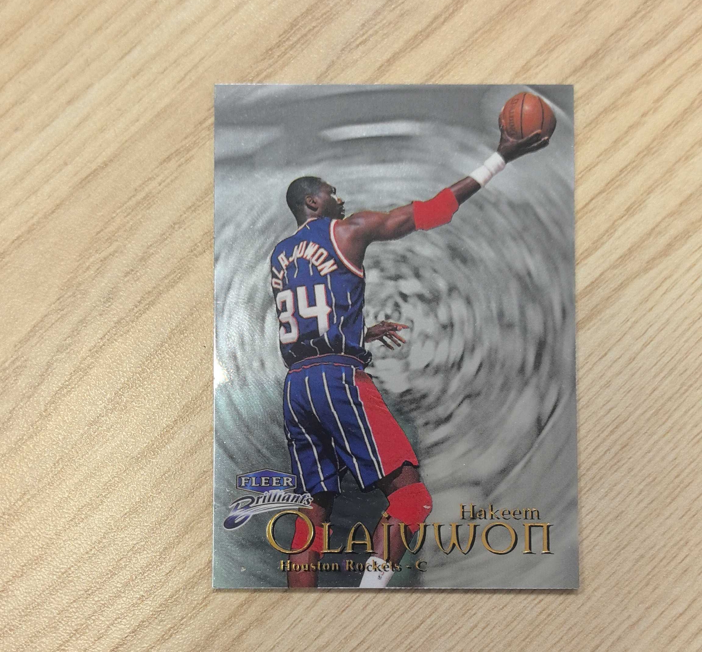 1998-99 Fleer Brilliants Hakeem Olajuwon 奥拉朱旺 大梦 50大 75大 名人堂 84年状元 2届总冠军 12届全明星 MVP 6届最佳一阵2届最佳防守火箭猛龙