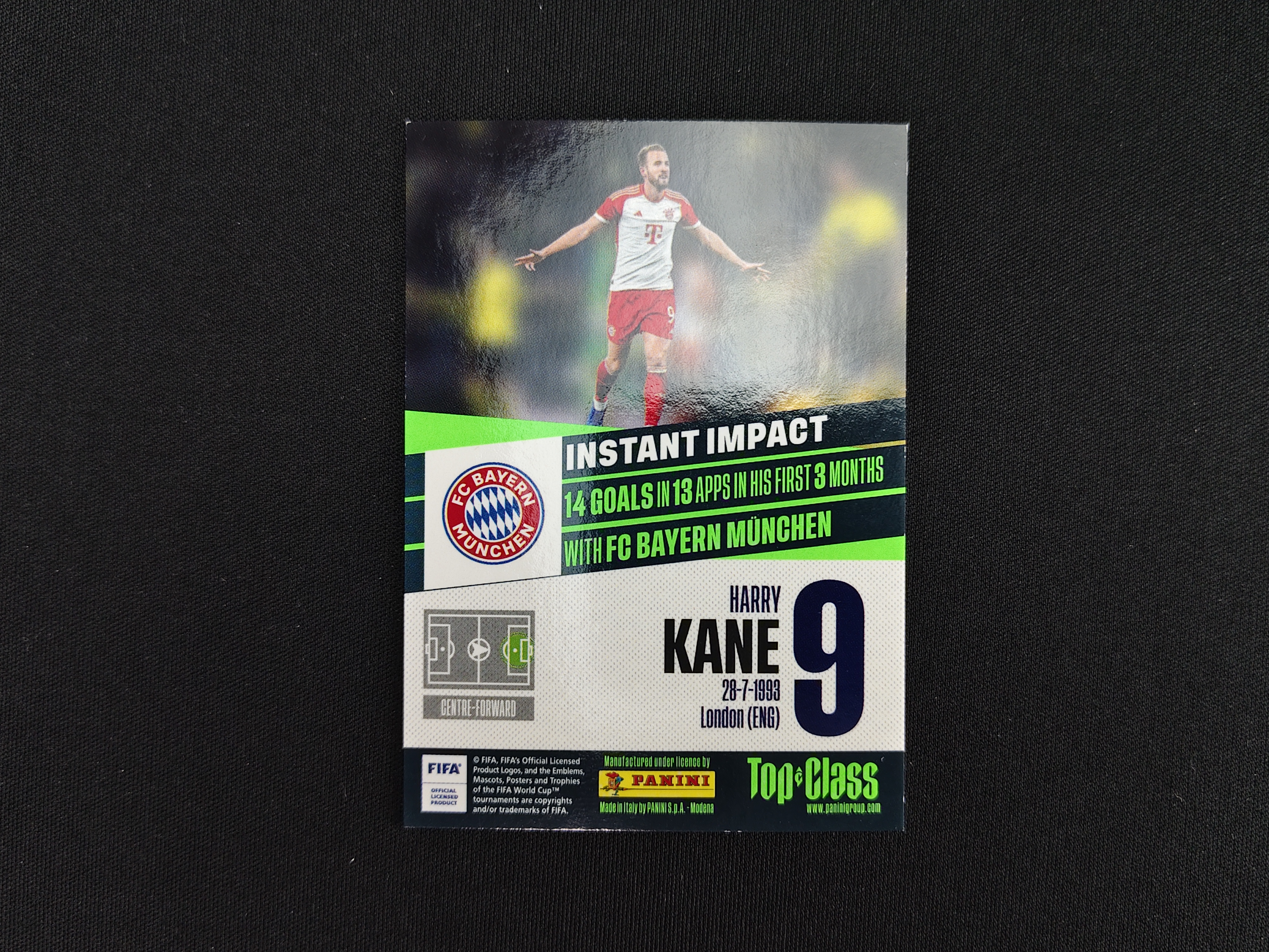 2025 Panini Top Class Harry Kane TC【免费接代拍】拜仁 凯恩 银平行 无与伦比特卡 实卡精美 卡品如图
