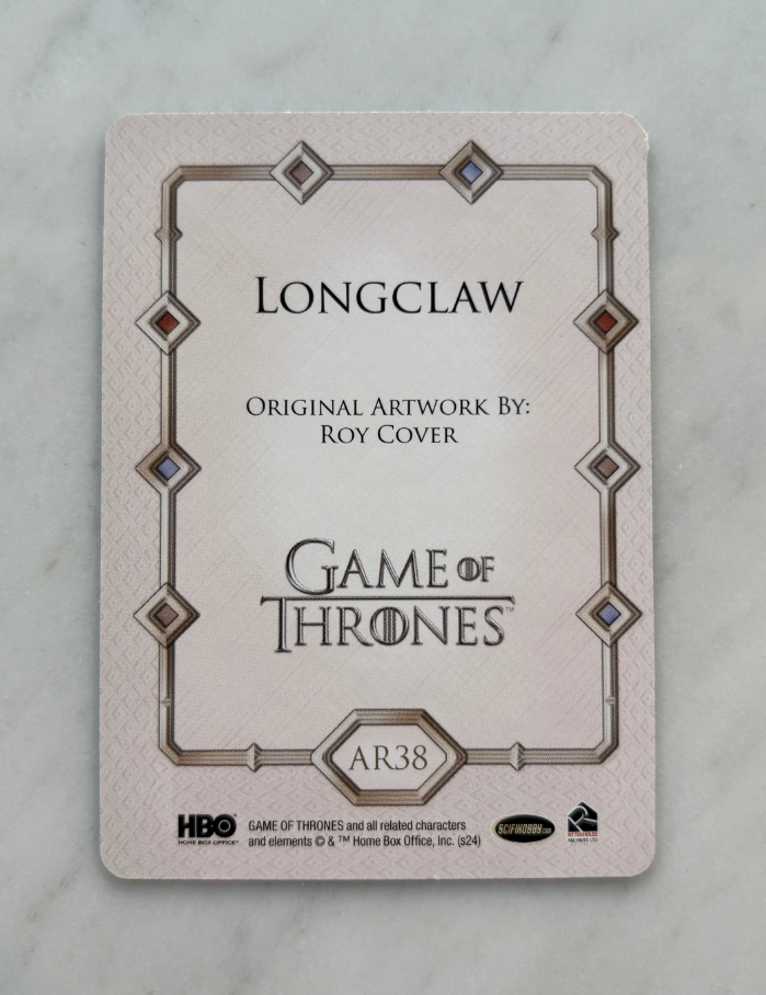 2024 Other Game of Thrones Longclaw HBO权游 权利的游戏 权力的游戏 冰与火之歌 模板 AR38 默认1/1 收藏凑套