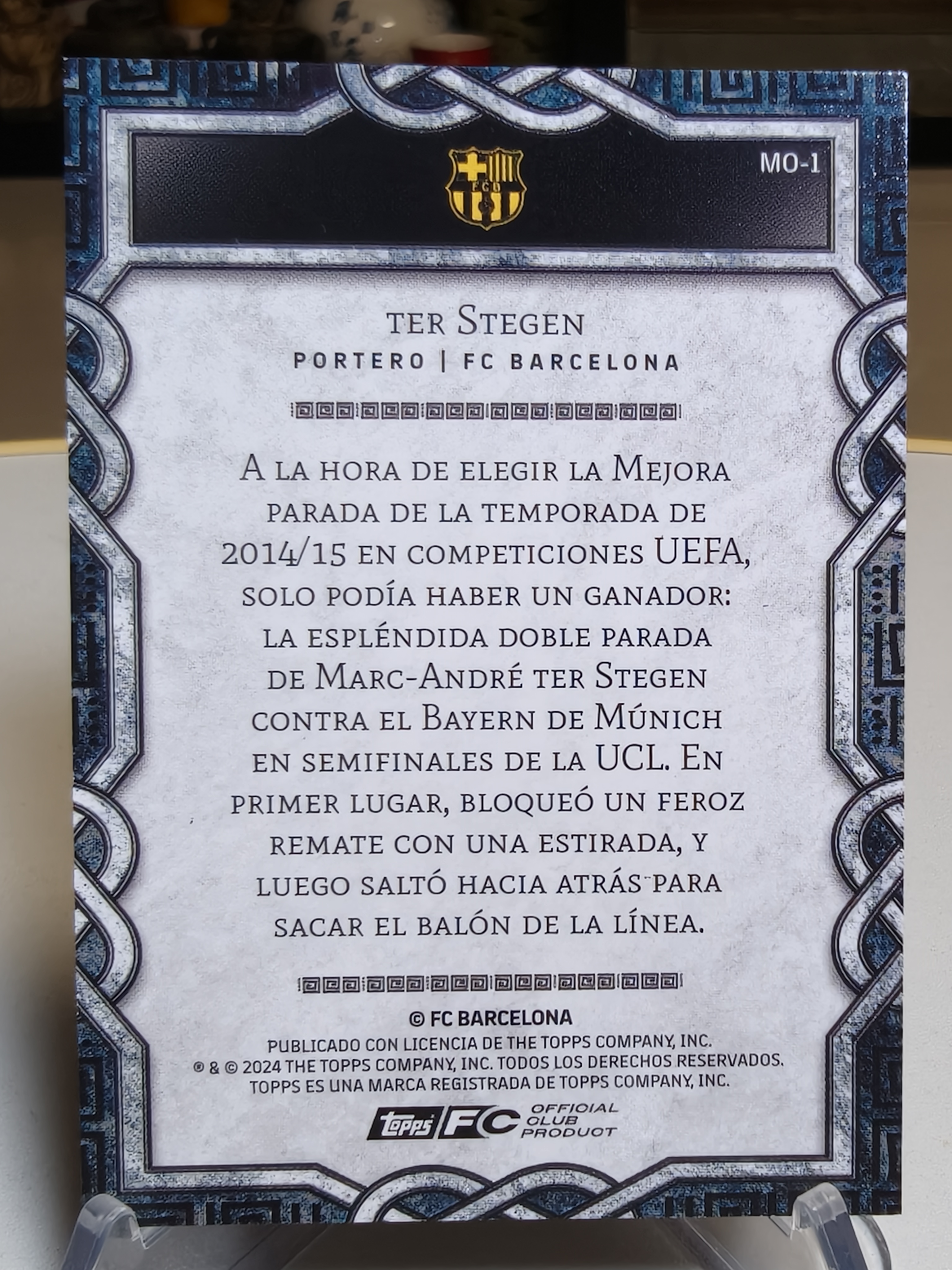 Topps Marc Andre ter Stegen 马克 安德烈 特尔施特根 小狮子 65/175编 蓝折 折射 石刻传奇 德国 巴萨队盒 默认通行品相 细节如图【拍前务必看描述】