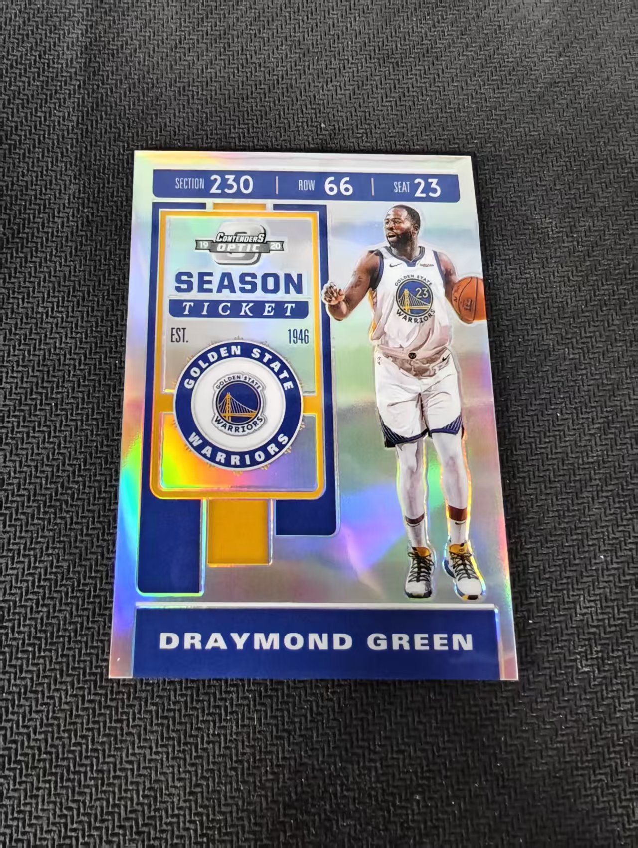 【可合并,不累计】2019-20 Panini Contenders Optic Draymond Green 勇士 德拉蒙德格林 追梦 银折 划痕 边角瑕疵