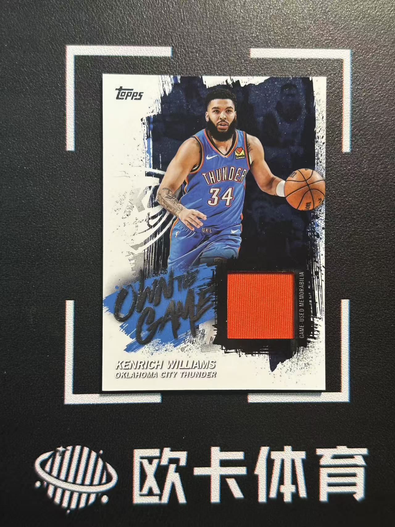 2025-26 Topps Flagship Kenrich Williams 【欧卡体育】元年 肯里奇 威廉姆斯 球衣 物料 雷霆 卡品如图(YY)