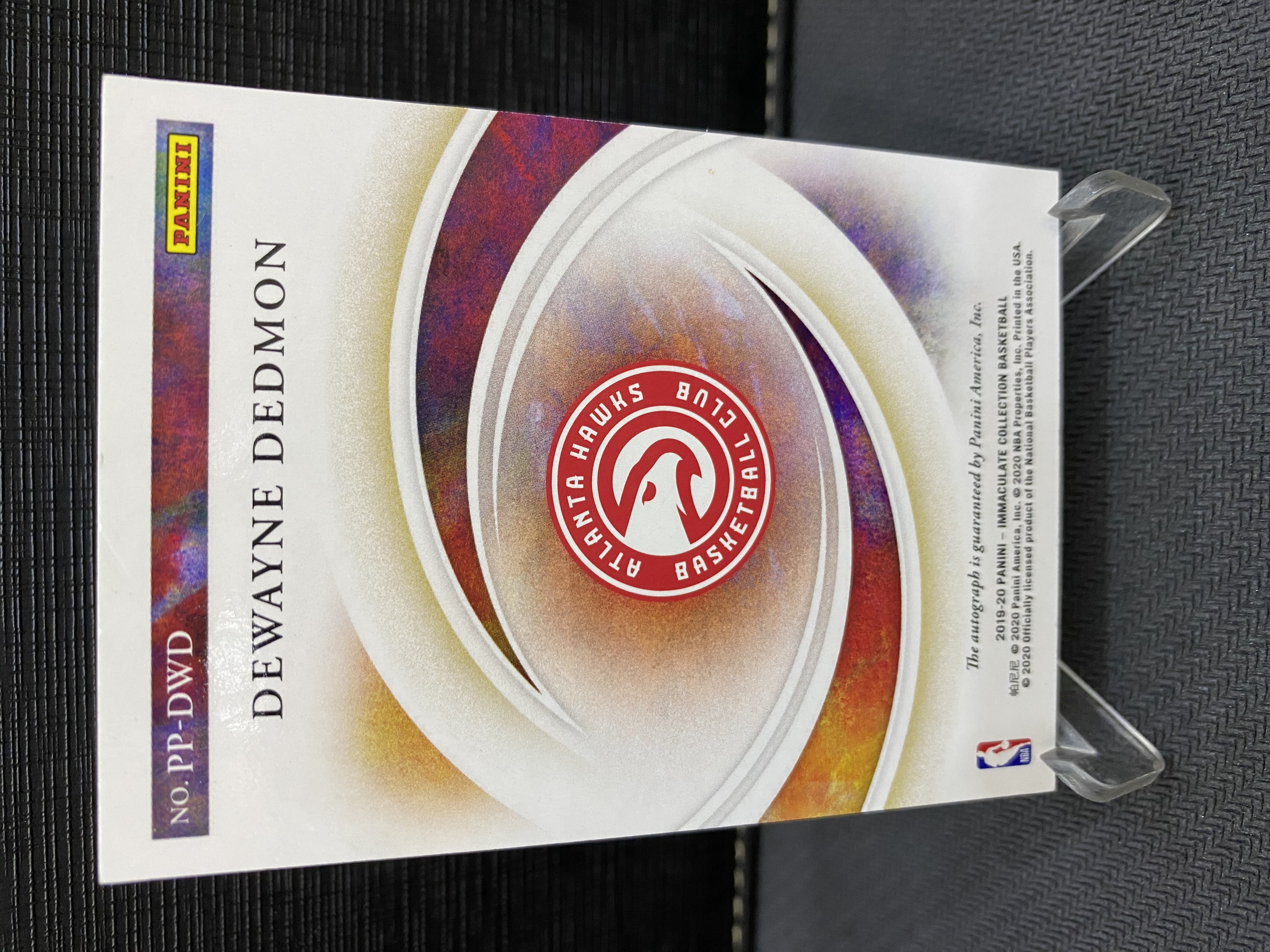 2019-20 Panini Immaculate Dewayne Dedmon 爱咪咪 75编 签字 高端系列 德韦恩 戴德蒙 老鹰时期 收藏必备 卡品如图 -老道-【乌苏拍卖】