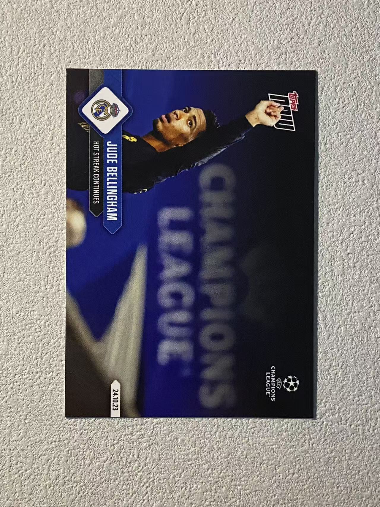 2023 Topps now Jude Bellingham 欧冠now 时刻 皇马 贝林厄姆 延续火热状态 收藏必备
