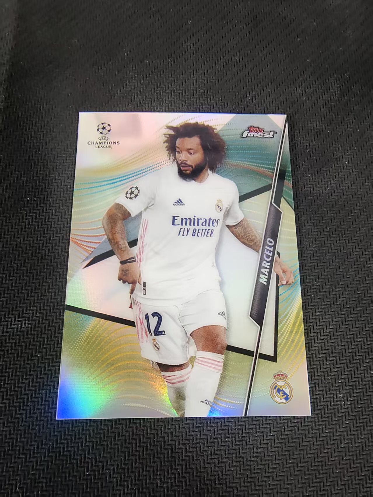 【可合并,不累计】2021 Topps Finest Marcelo 欧冠 马塞洛 皇马 皇家马德里 银折 #96