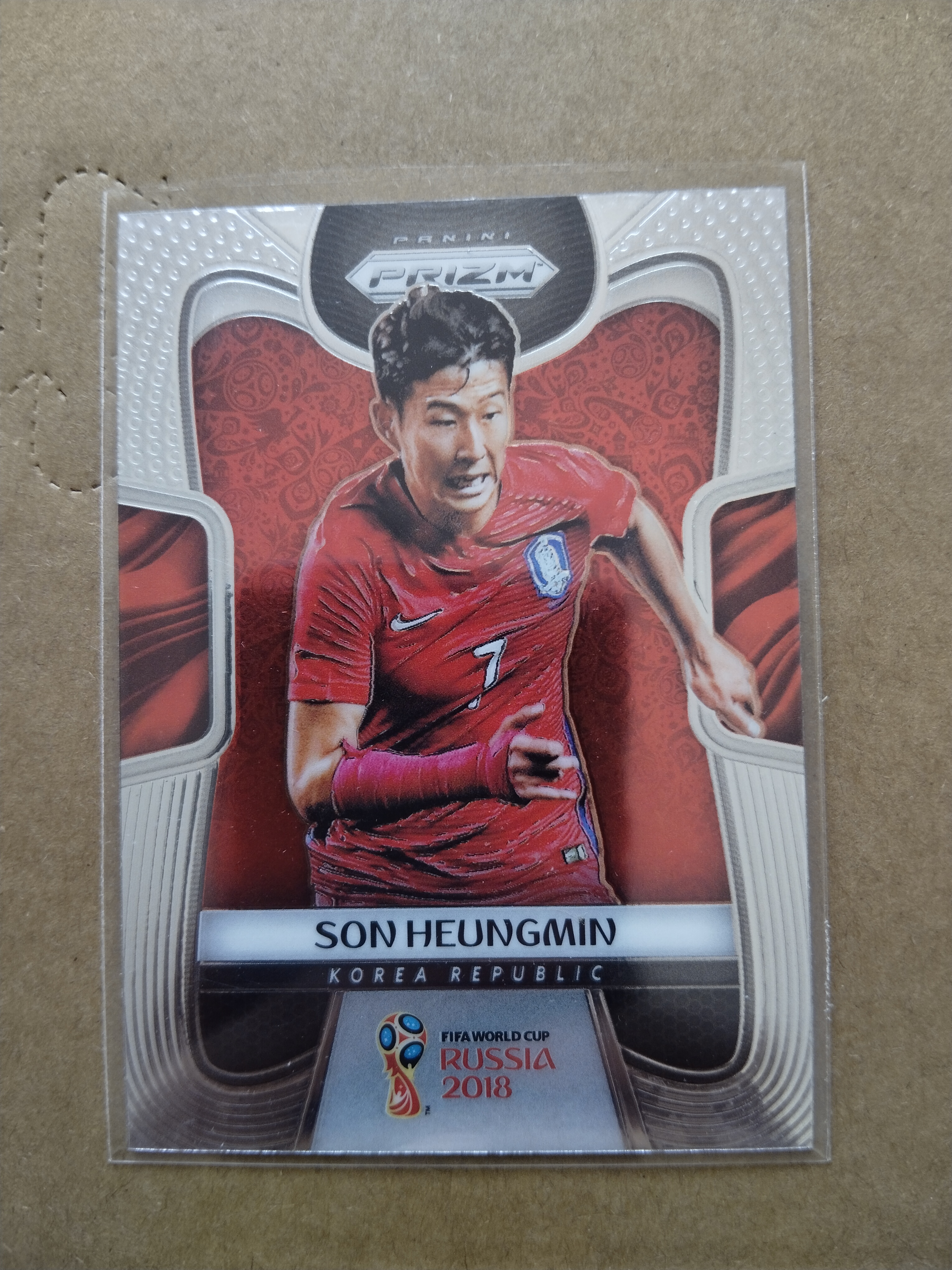 (竞拍前先阅读描述)PANINI帕尼尼 2018俄罗斯世界杯PRIZM 普卡base 韩国 孙兴慜 第1张凑套必备 品相如图