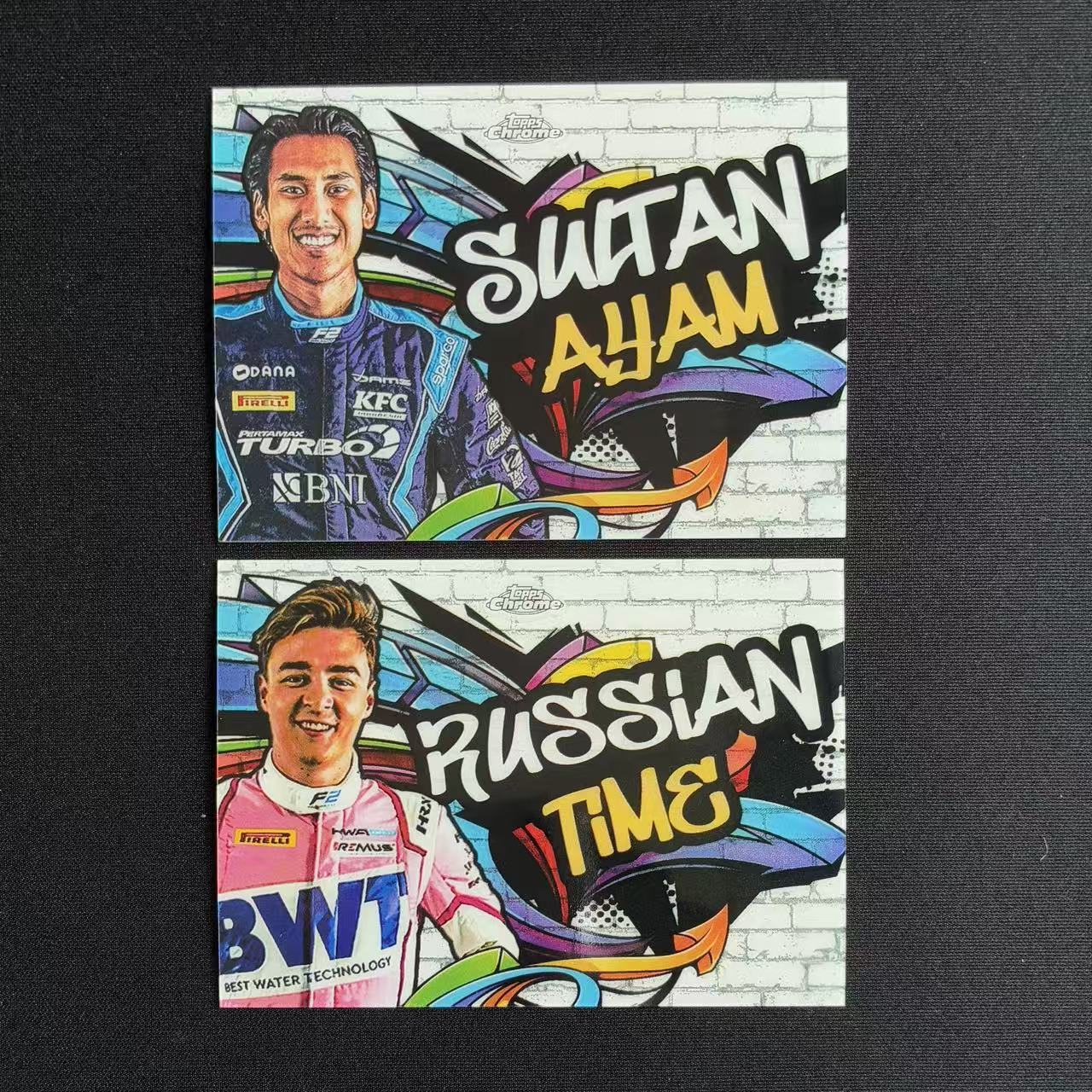 【杰基拍卖】2020 Topps Chrome F1 一级方程式赛车 盖拉尔 卡洛夫 Track Tags 涂鸦 绰号 特卡(Jason)