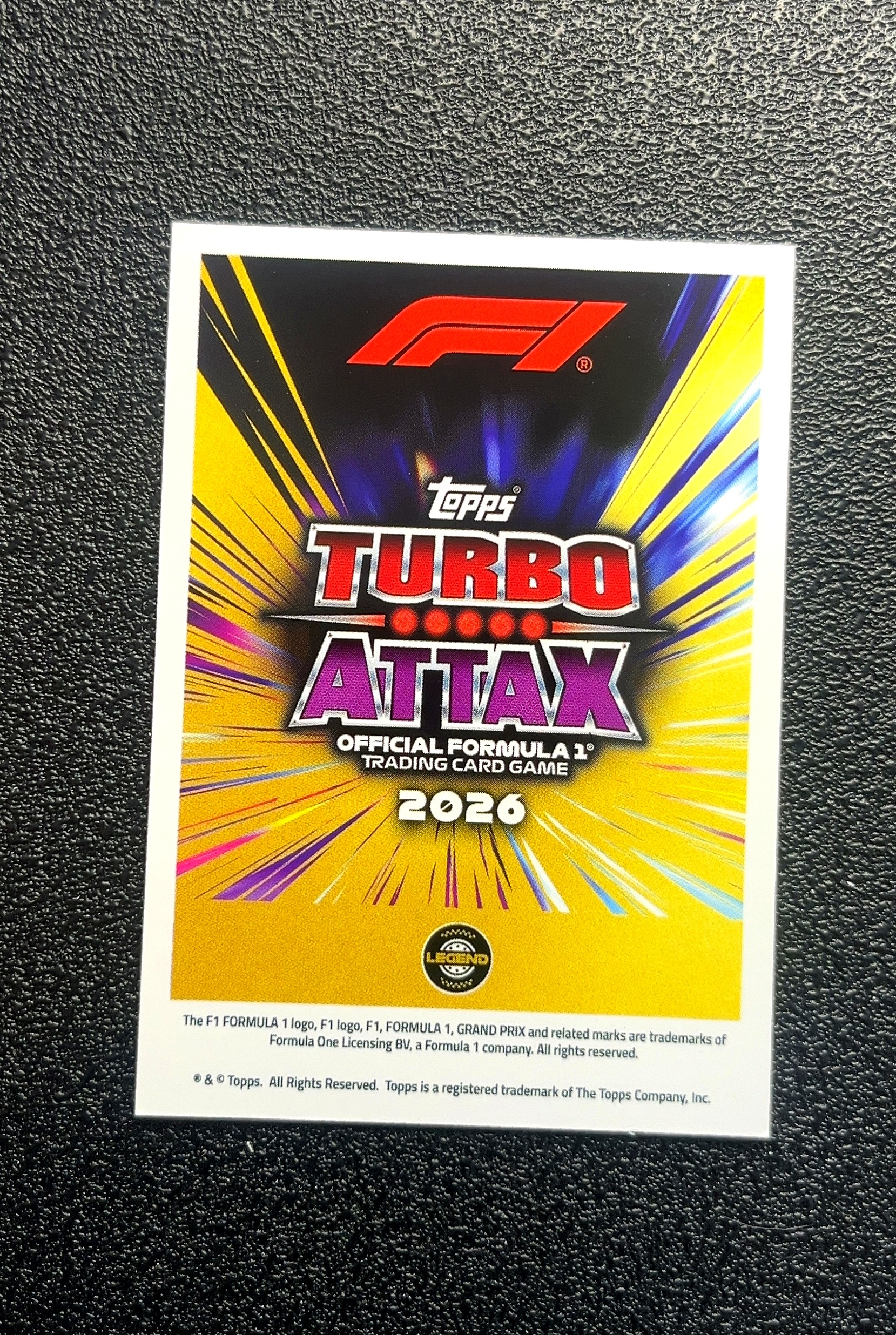 【小白1%代卖】2026 Topps Turbo Attax F1 游戏版 Greats Of The Grid 赛道传奇特卡 Stewart 斯图尔特 银折 折射 卡品如图 0018#593