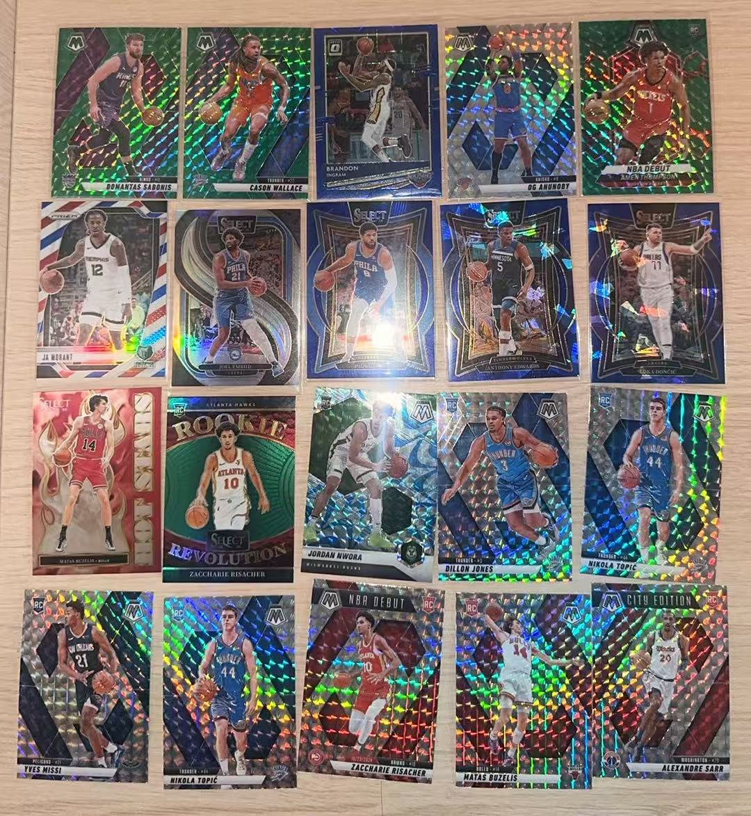 多年份 多系列 莫兰特/恩比德/保罗乔治/爱德华兹/东契奇等20张折射 LOT 银折 碎冰折 马赛克折各种折 lot 打包 不保卡品【LUO】