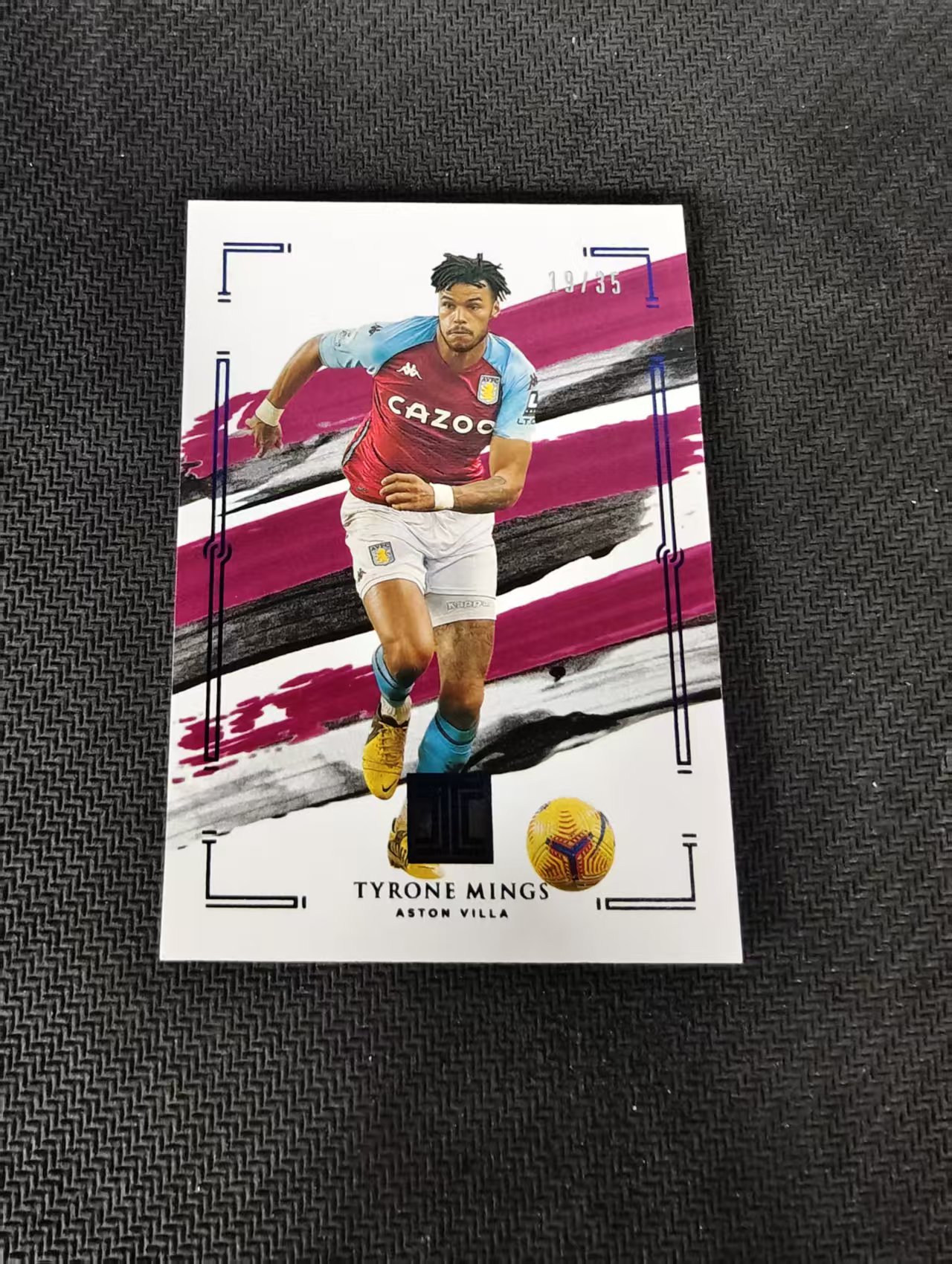 【可合并,不累计】2020-21 Panini Impeccable Tyrone Mings 英超 小真金 阿斯顿维拉 明斯 35编 划痕 边角瑕疵