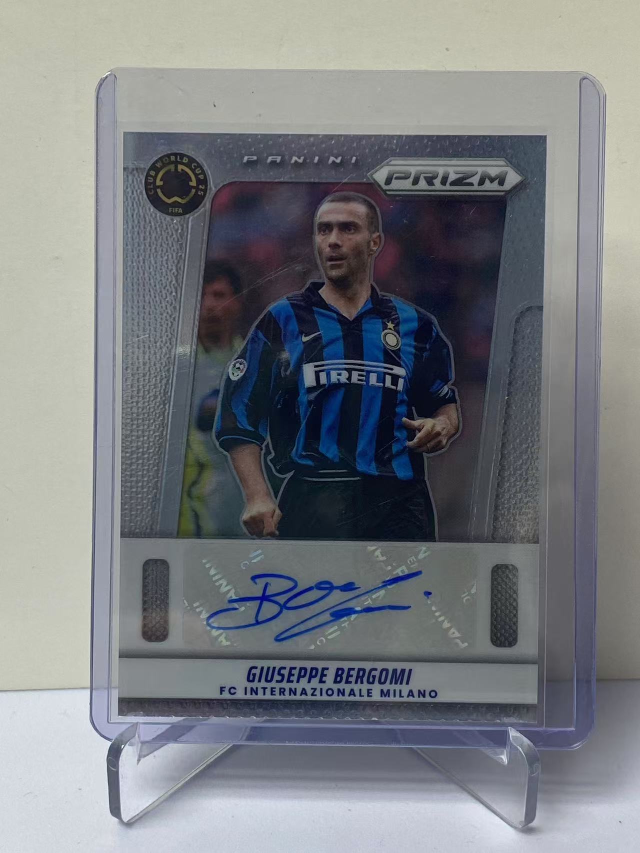 2025 Panini Prizm Giuseppe Bergomi 世俱杯PZ 国际米兰 朱塞佩 贝尔戈米 意大利 签字 墨迹如图 收藏必备 卡品如图 9527