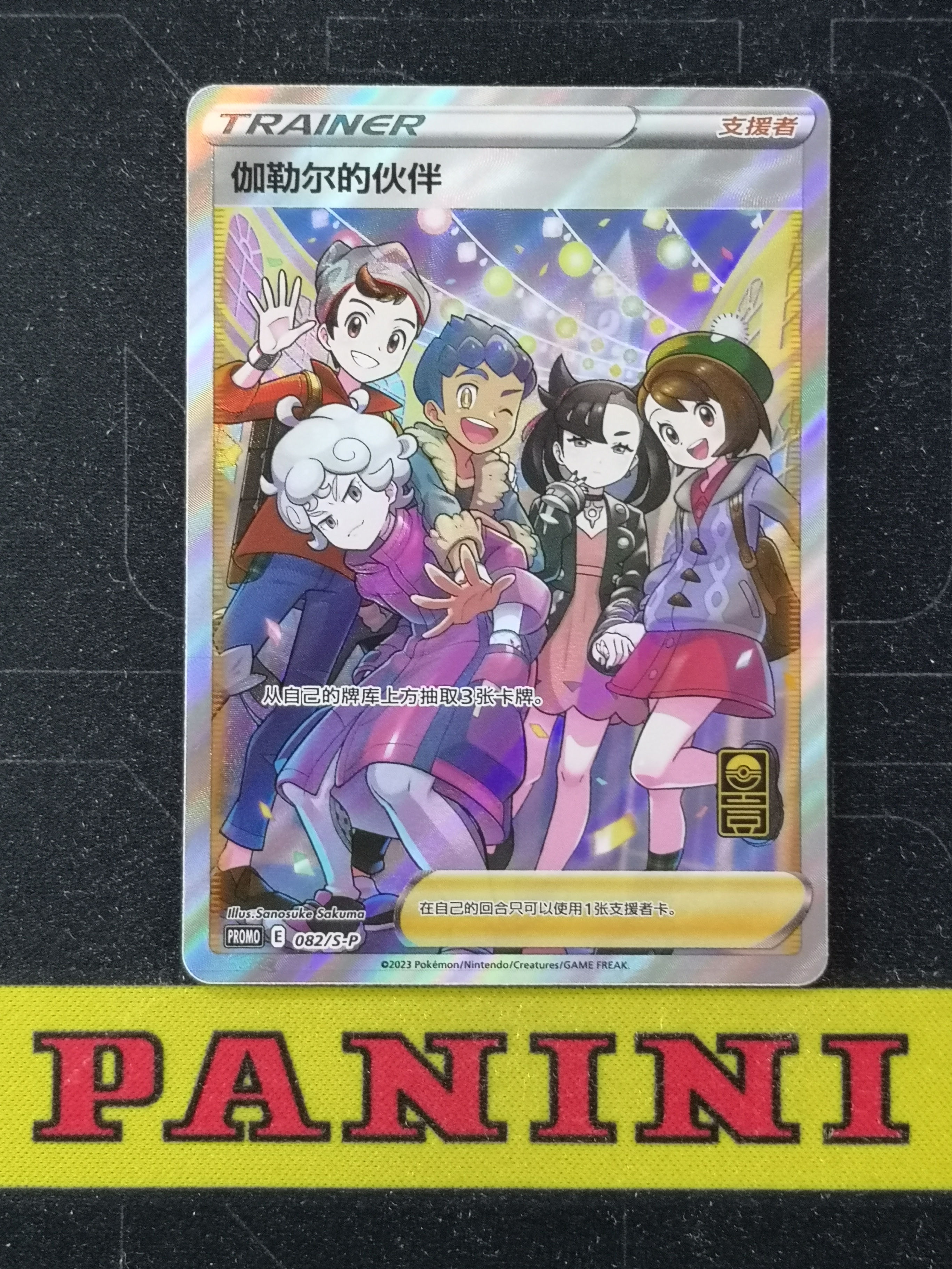 【皮猴代拍】2023 Pokemon TCG 宝可梦 简中 迦勒尔的伙伴 支援者 PROMO E 082/S-P 闪卡 卡品如图 皮厚