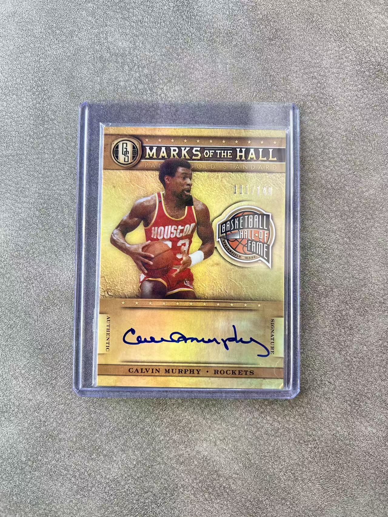 6624【330球星卡实体店代卖】panini 11-12 金砖 卡尔文墨菲(Calvin Murphy)签字 AUTO 卡签 111/149编 仅顺丰寄付 (UK23)