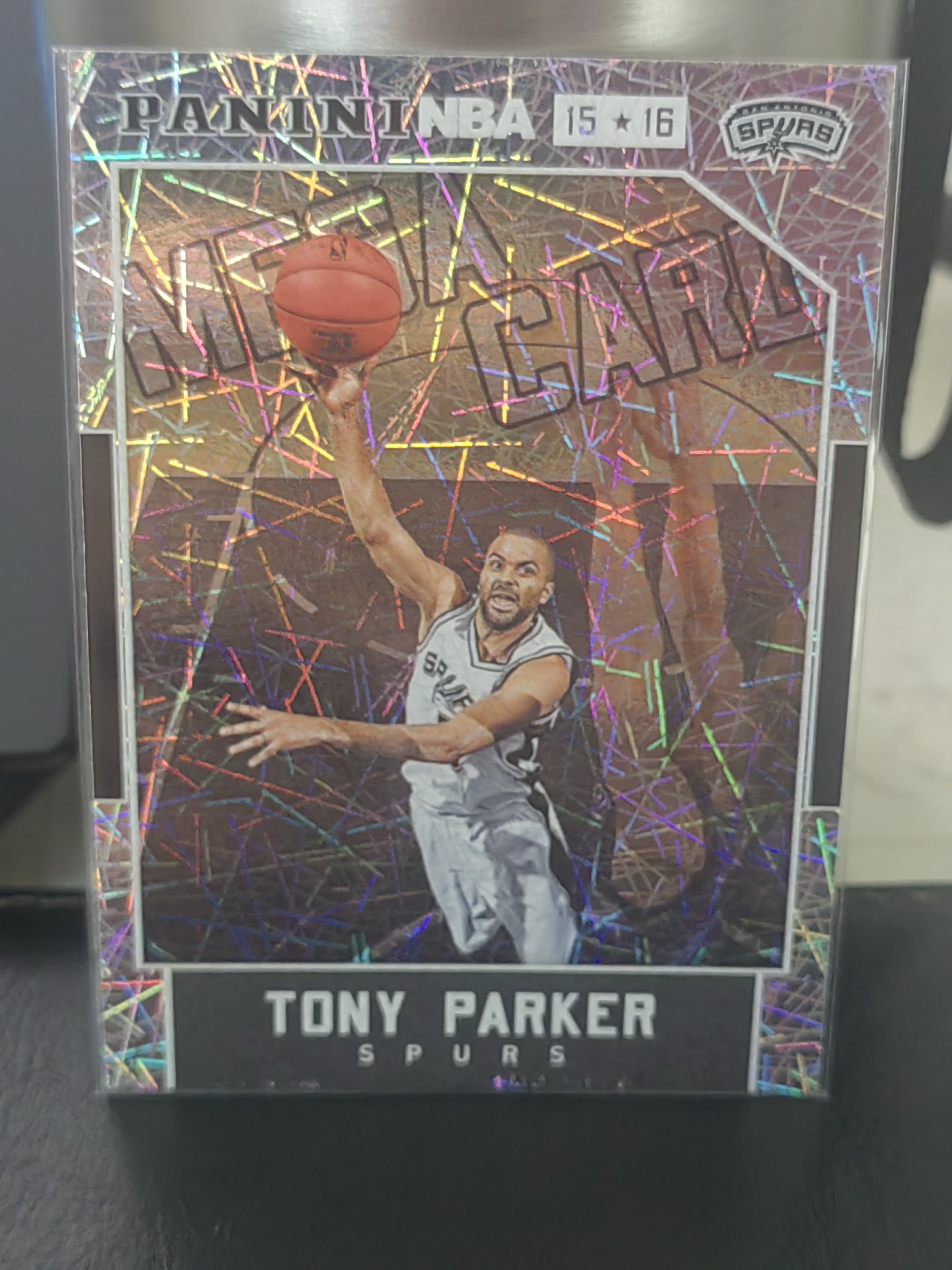 2015-16 Panini S.p.A Tony Parker 中雅图 射线折 托尼帕克 法国跑车 马刺 篮 白边白角 不保卡品 卡品如图