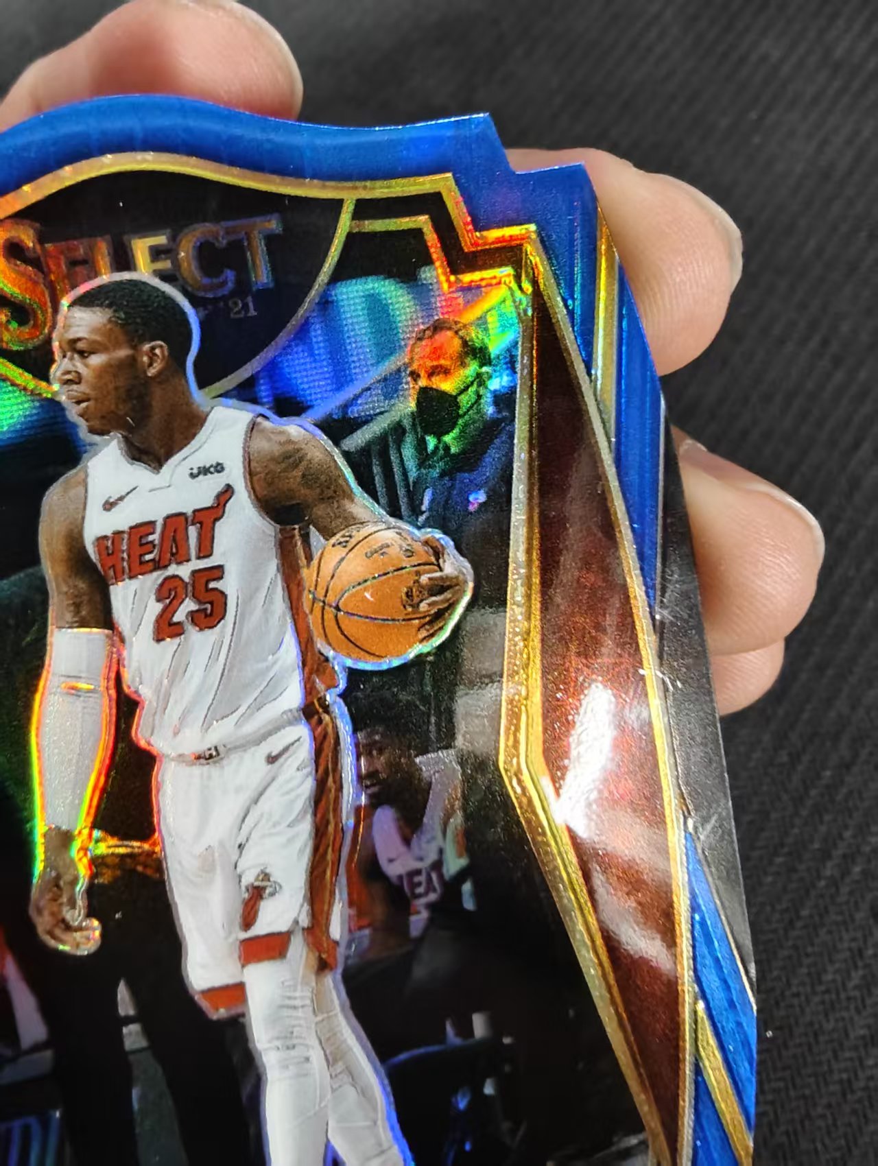 【汽水拍卖】2020-21 Panini Select Kendrick Nunn 热火 肯德里克纳恩 蓝折 249编 异形 微瑕如图