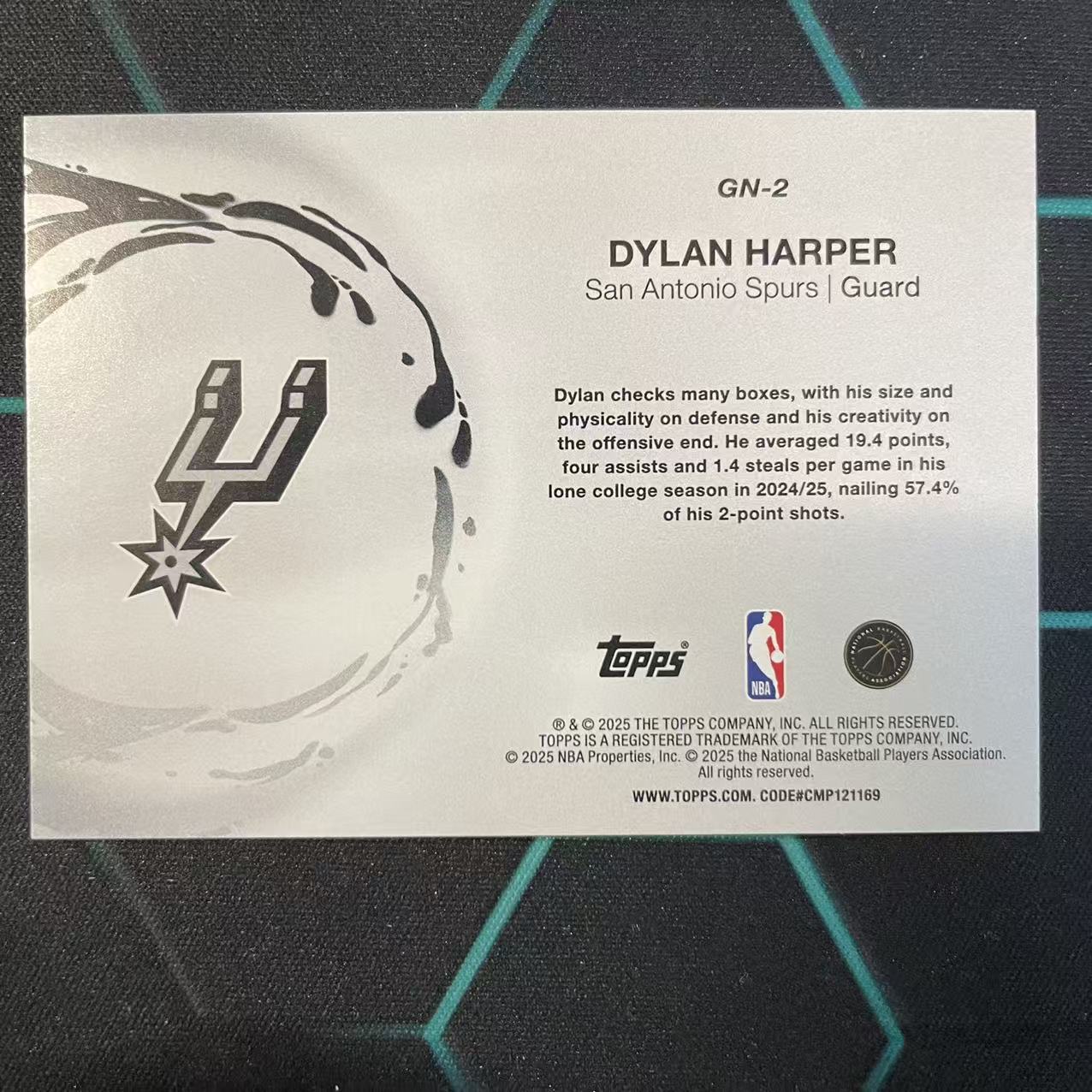 2025 Topps Flagship Dylan Harper RC 【阿福代卖】 迪伦 哈珀 马刺 新秀 Generation Now 特卡 银点点折 收藏必备(行行行)