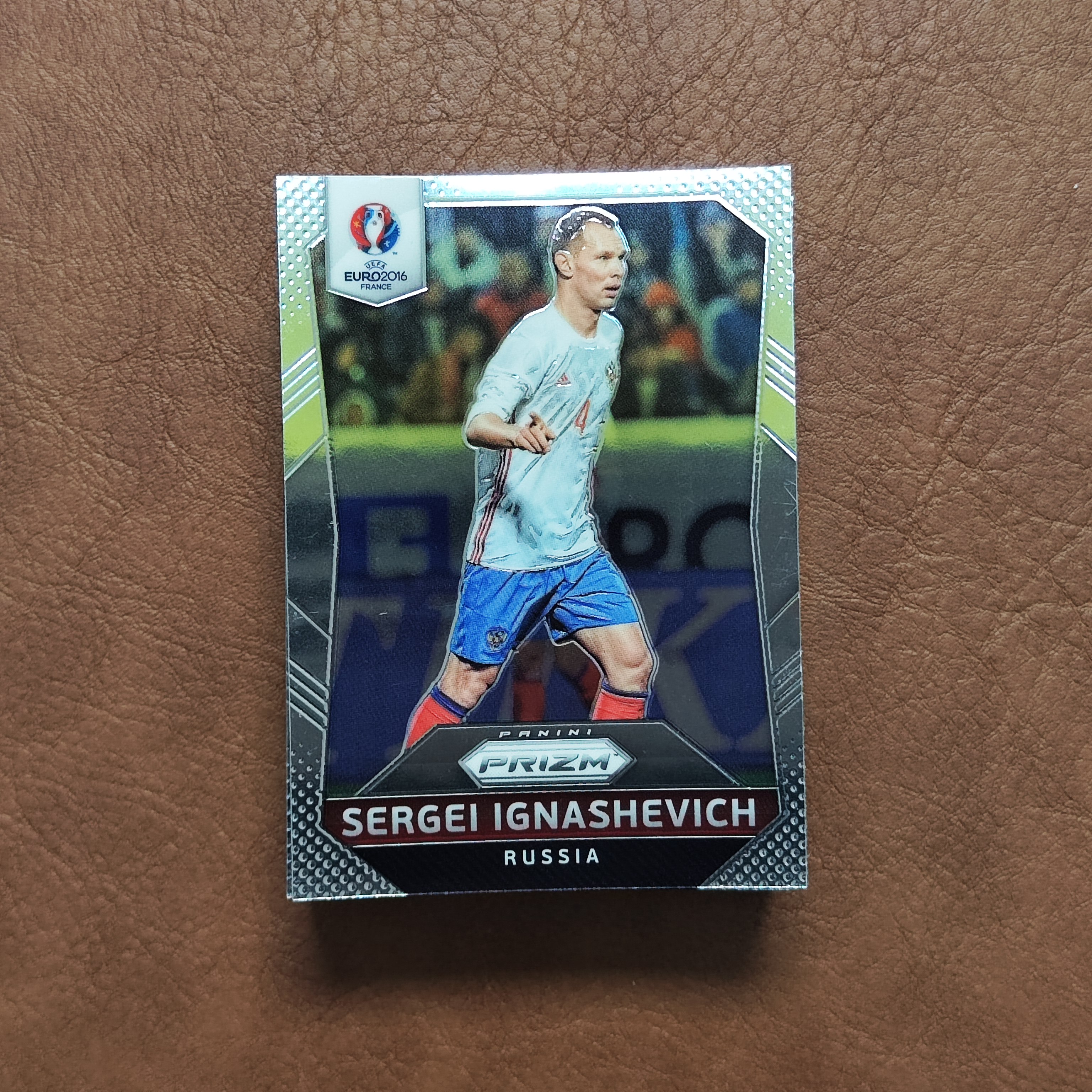 2016 【YM拍卖-代卖/回收】 Prizm UEFA Euro 欧洲杯元年 Sergei Ignashevich 谢尔盖 伊格纳舍维奇 俄罗斯  卡品如图 Y0028